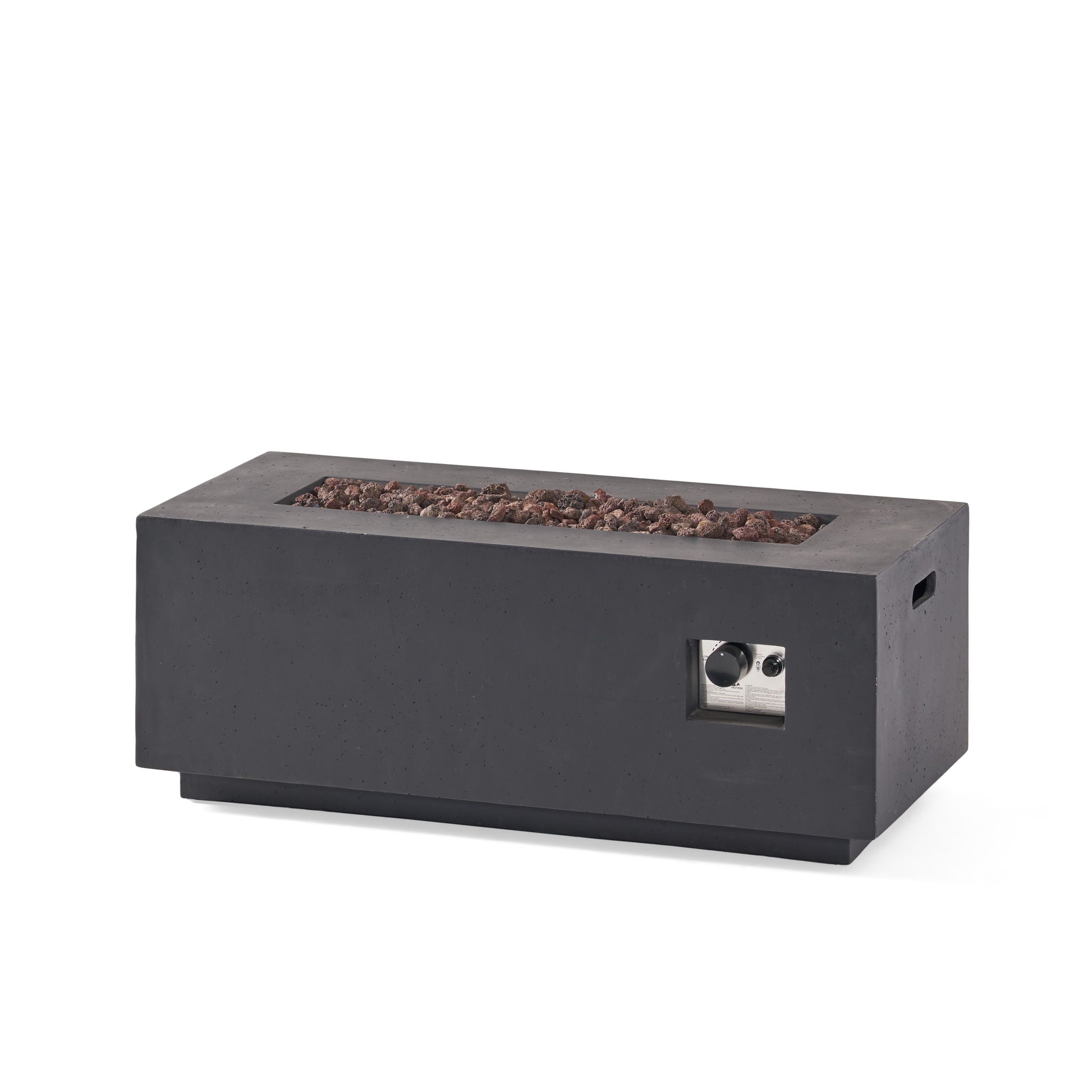 Contemporary Outdoor 40, 000 Btu Propane Fire Pit - Dark Gray