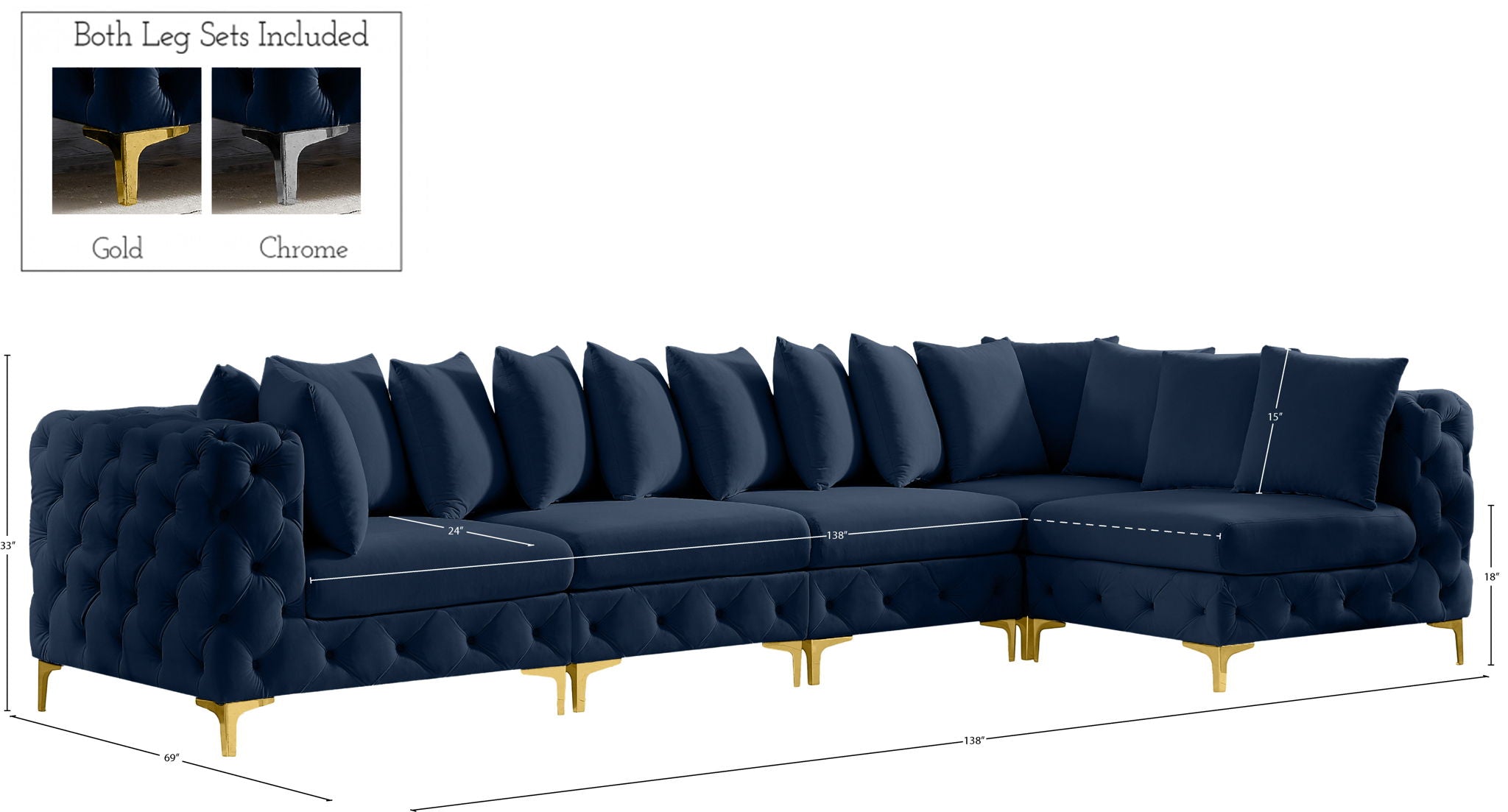 Tremblay - 5 Piece Modular Sectional
