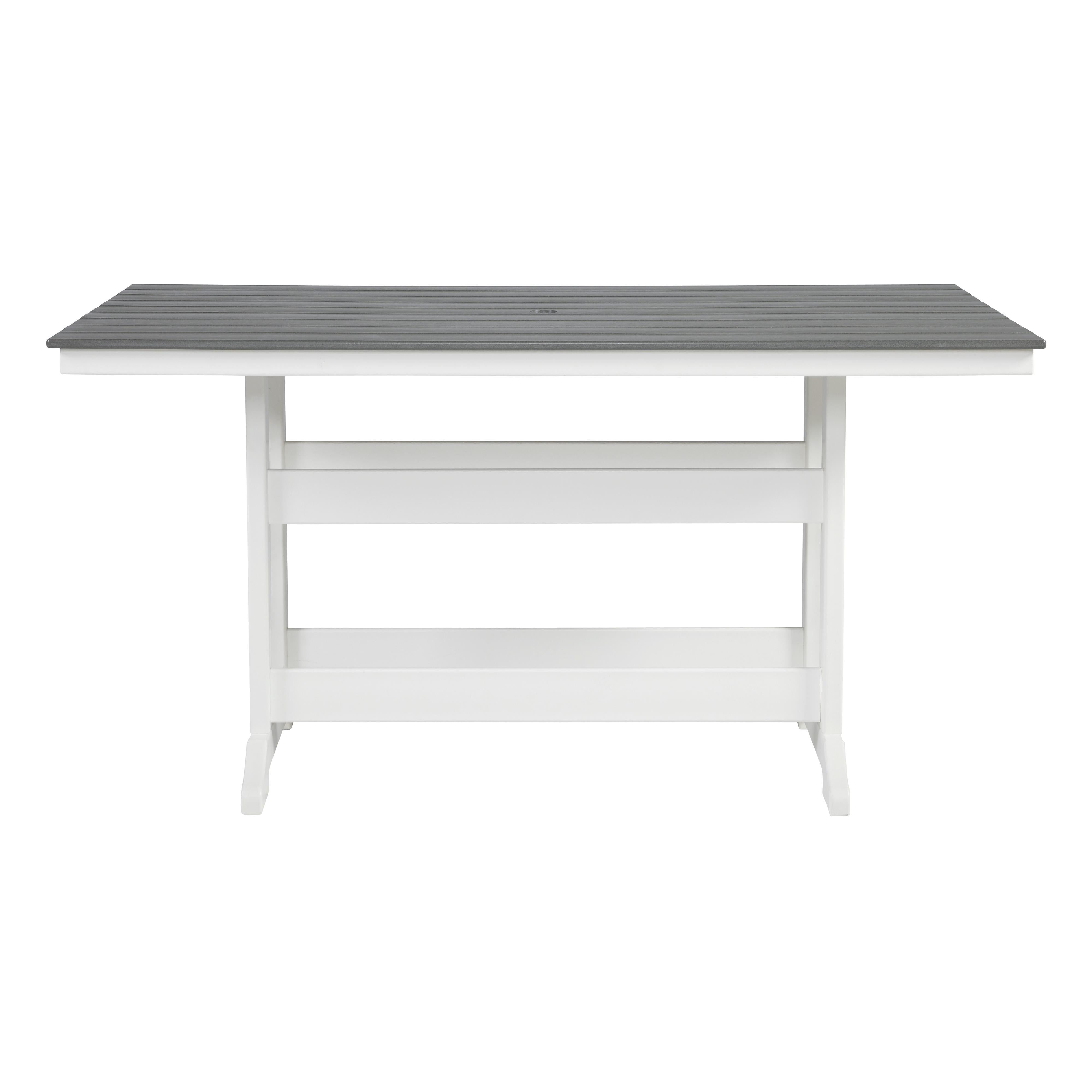 Signature Design by Ashley Transville P210-642 Rectangular Counter Table with Umbrella Option IMAGE 2