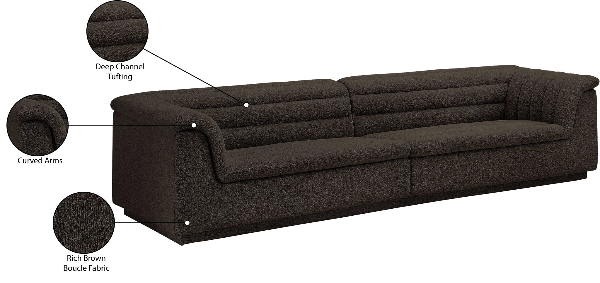 Cascade - Boucle Modular Sofa