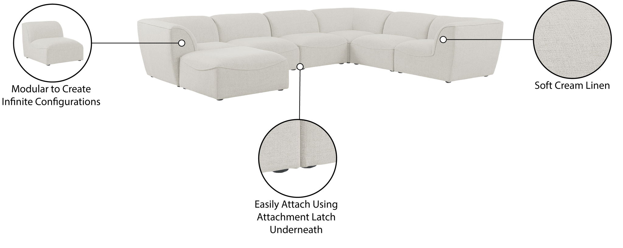 Miramar - 7 Piece Modular Sectional