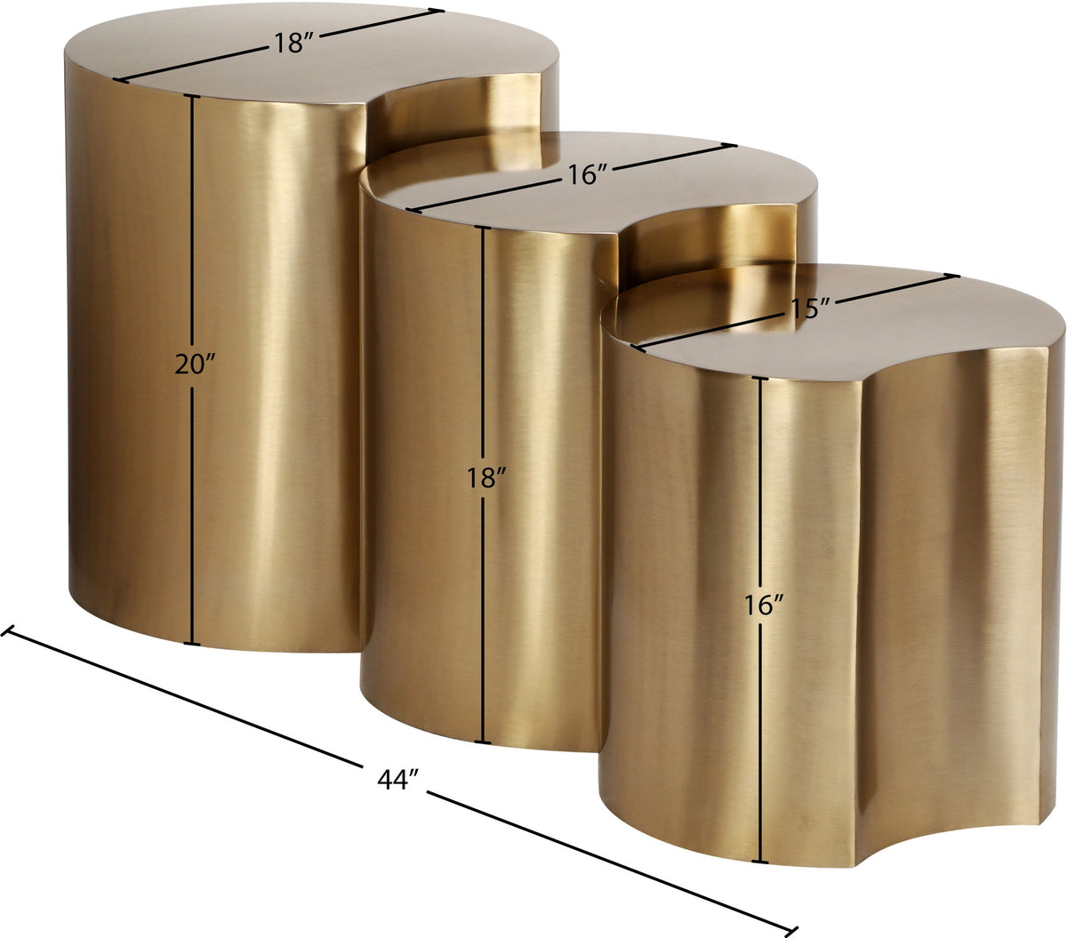 Dimple - 3 Piece Modular End Table