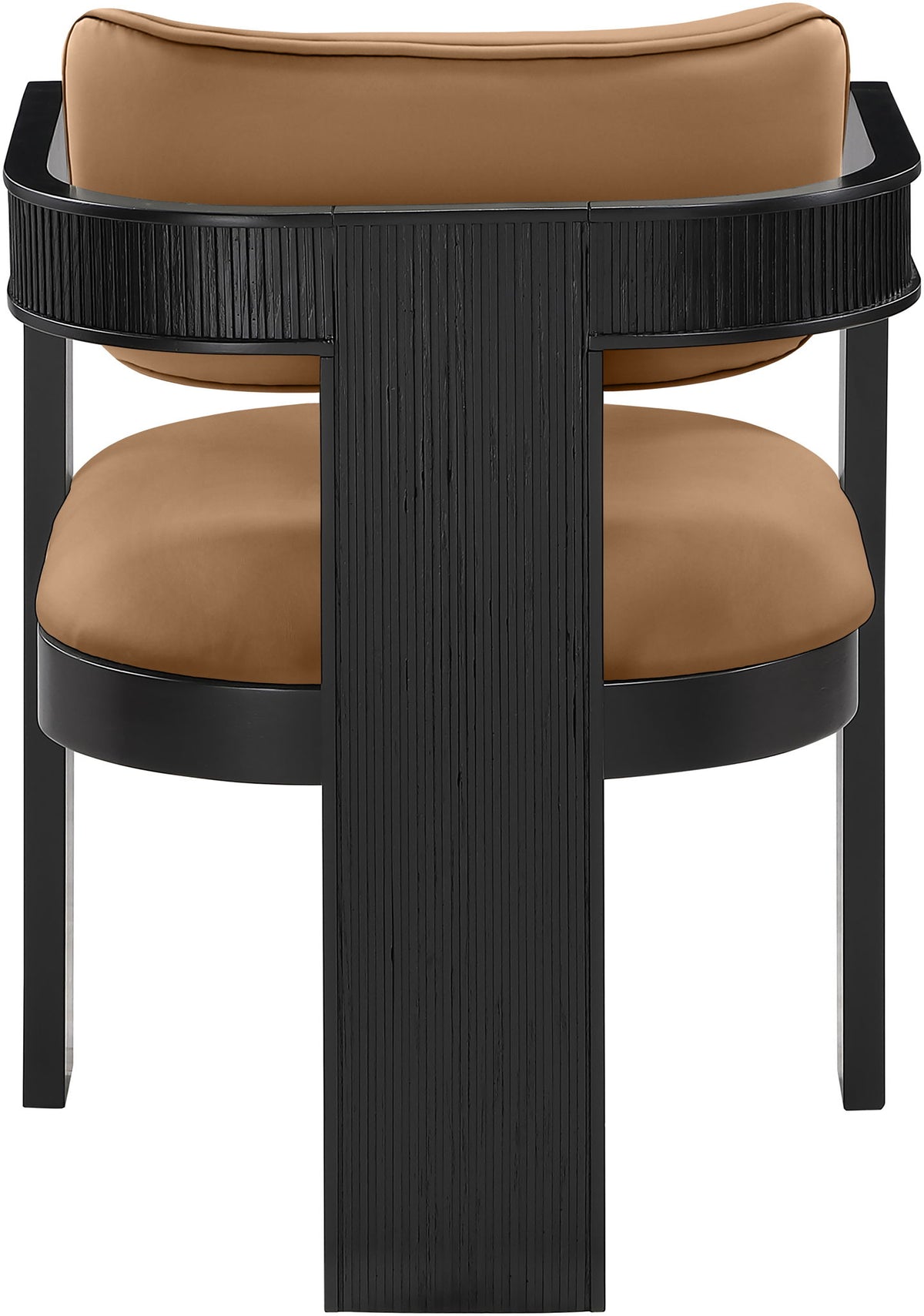 Sacha - Vegan Leather Upholstered Dining Chair With Black Base (Set of 2)