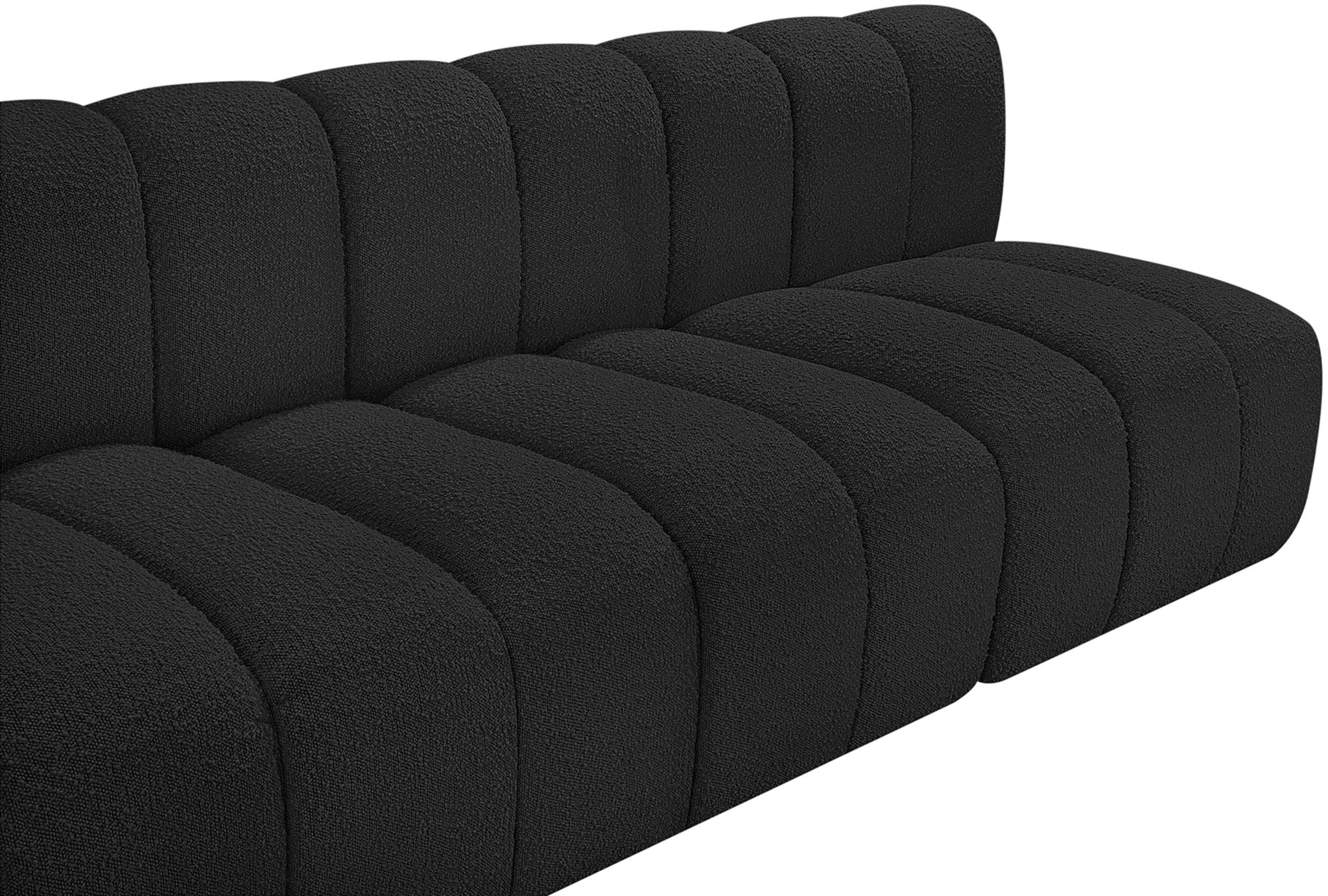 Arc - Boucle Fabric 3 Seats Modular Sofa