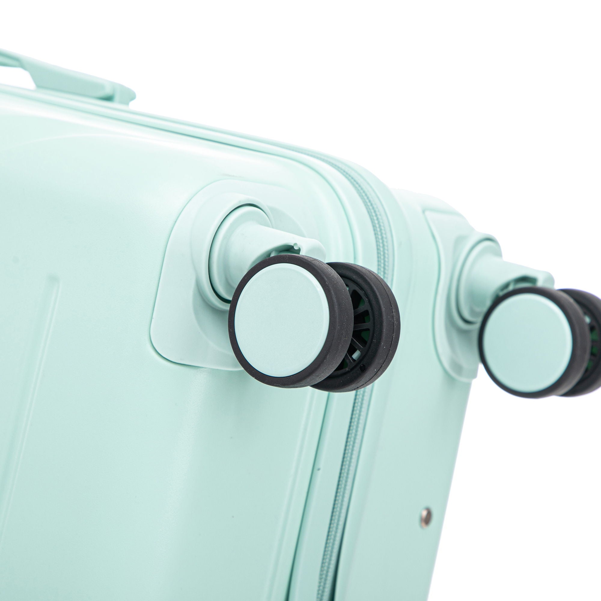 Hard Shell Luggage With Scratch Resistant Surface, 4 Wheels, Combination Lock & Side Hooks