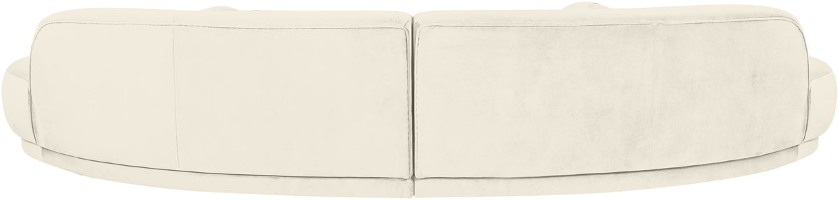 Avra - 146" Velvet Performance Fabric Upholstered Sectional