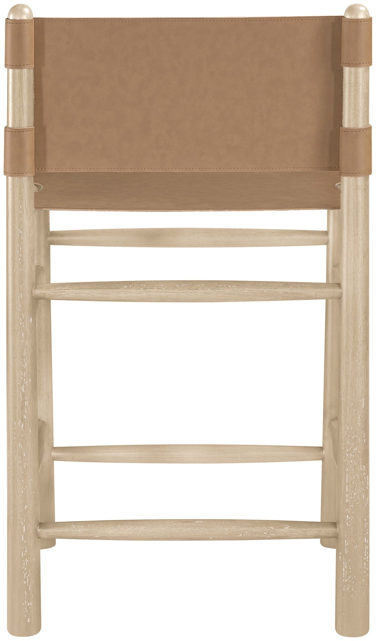 Santos - Upholstered Counter Stool With Stained Natural Base