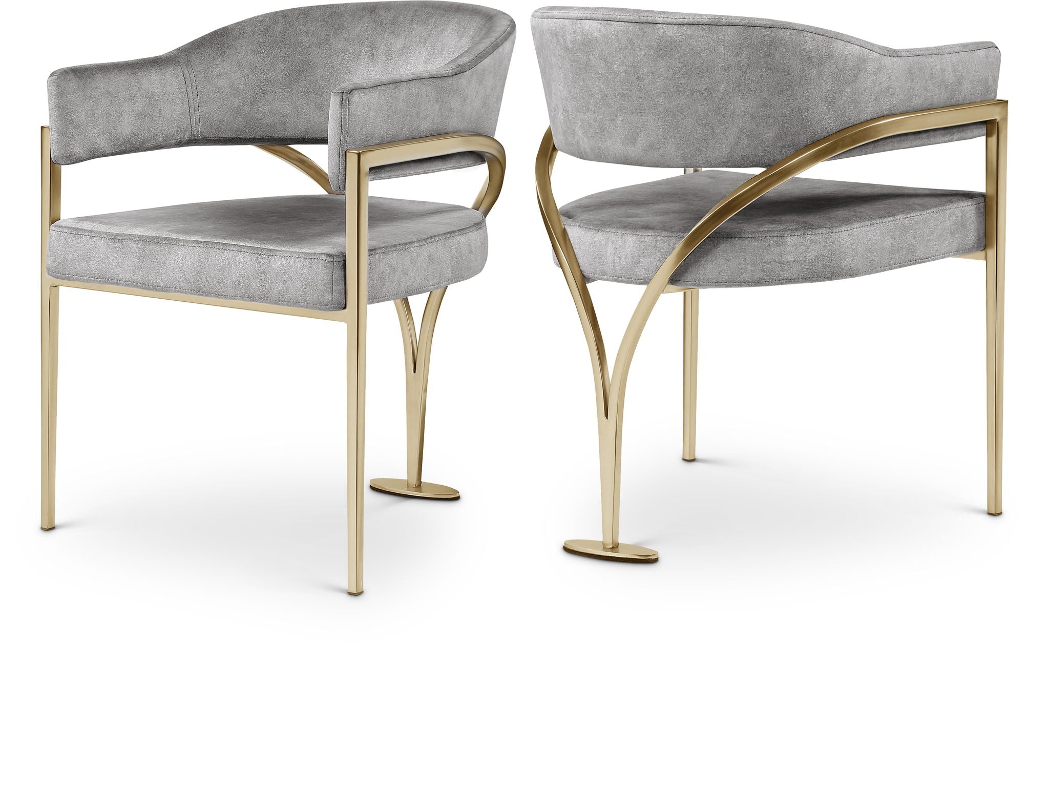 Madelyn - Dining Chair (Set of 2) - Brushed Brass