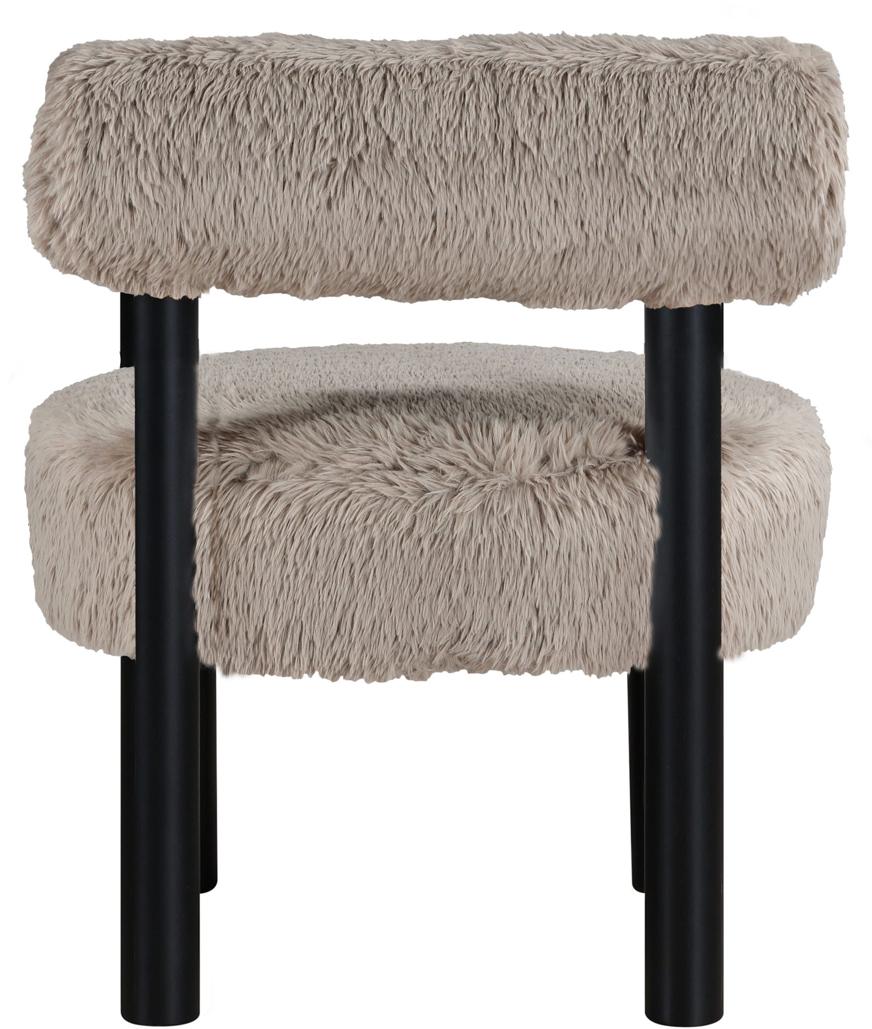 Ambre - Vegan Shearling Fabric Upholstered Accent Chair
