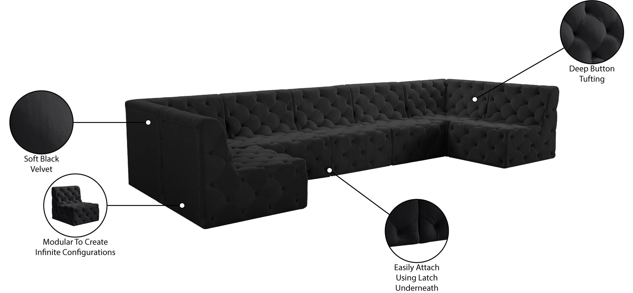 Tuft - 7 Piece Modular Sectional