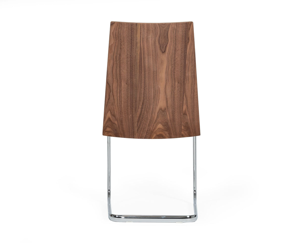 Morgan - Modern White & Walnut Dining Chair (Set of 2)