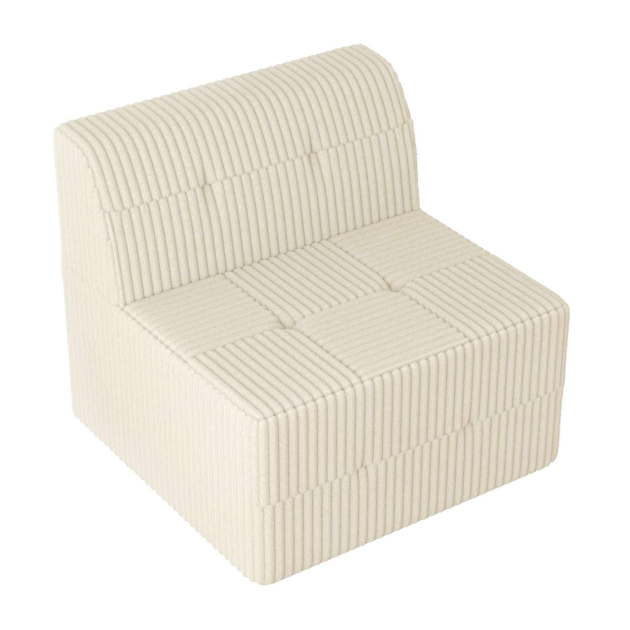 Modern Minimalist Sleeper Sofa, Compressed Sectional Single Seat