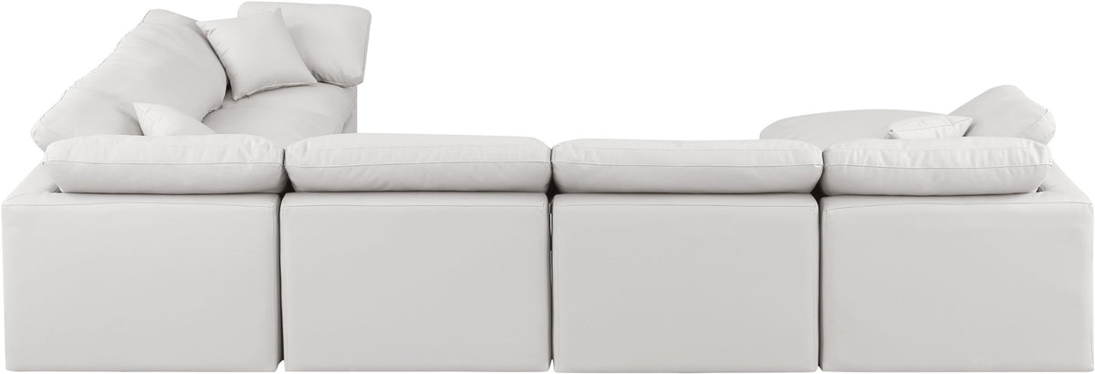 Indulge - Faux Leather 7 Piece Modular Sectional