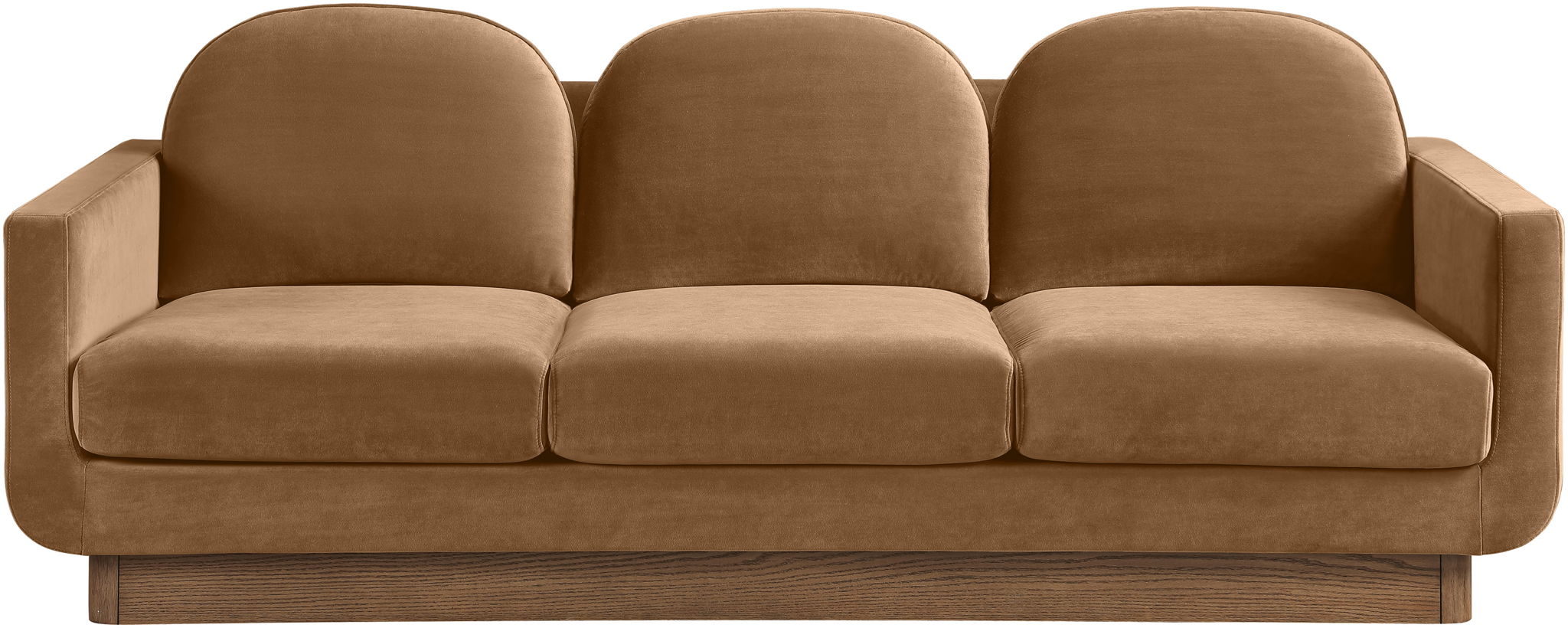 Diviento - Velvet Performance Fabric Upholstered Sofa