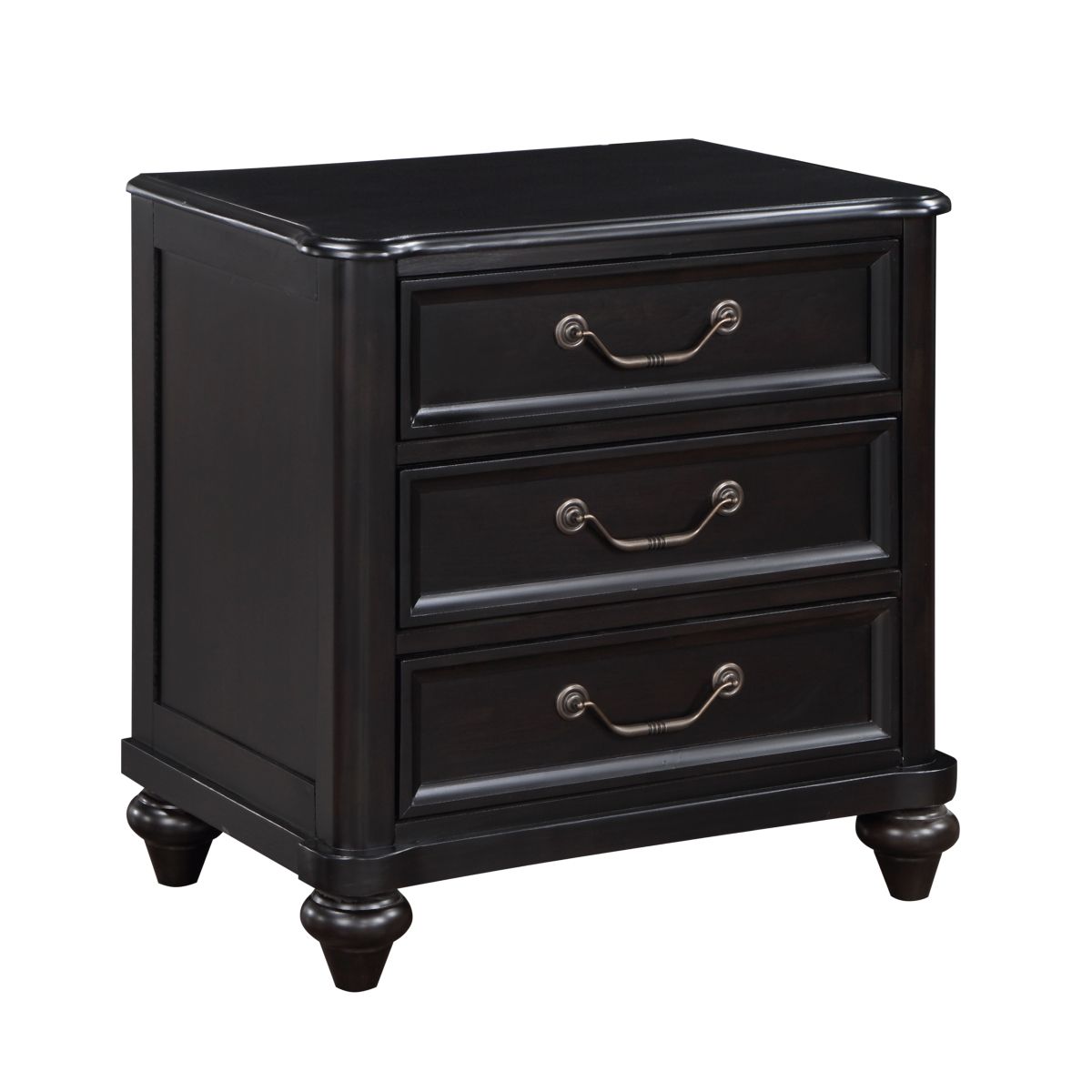 Herman - Nightstand - Charcoal Brown