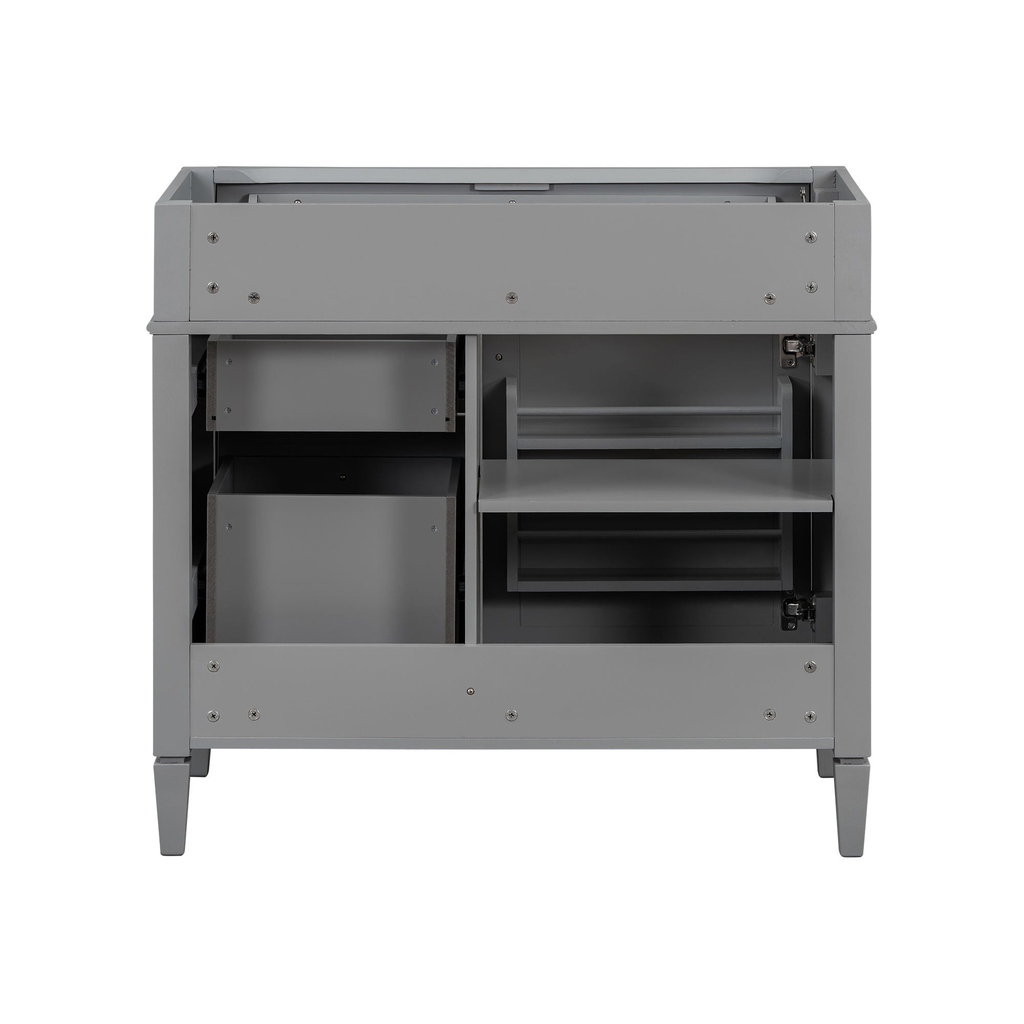Bathroom Vanity With 2 Drawers And Tip-Out Drawer, Storage Cabinet