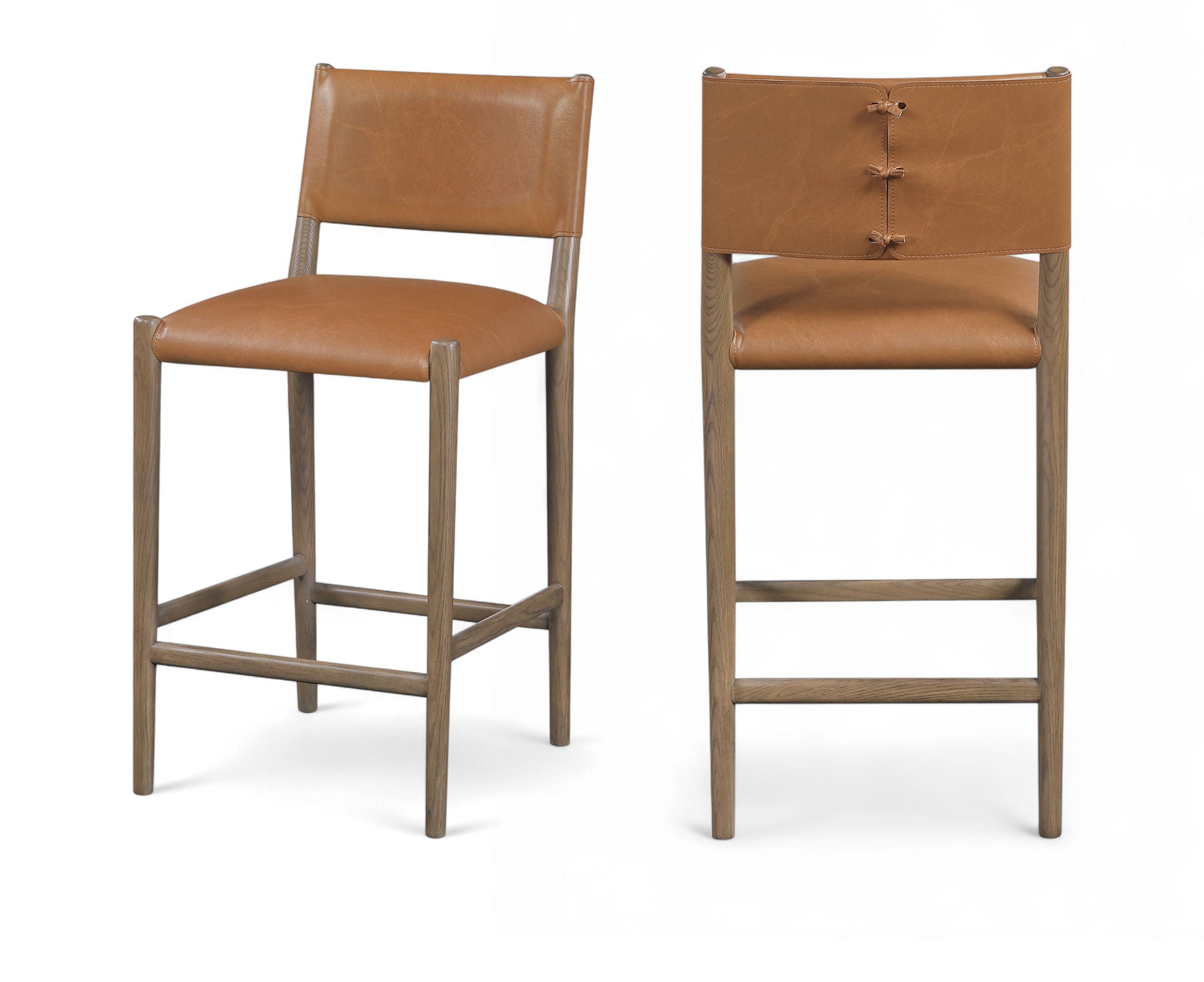 Andie - Upholstered Counter Stool - Brown Base