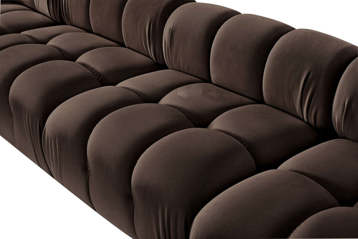 Orin - Velvet 5 Piece Modular Sectional