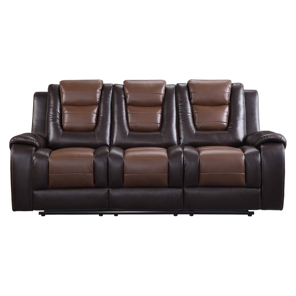 Briscoe - Double Reclining Sofa With Center Drop-Down Cup Holders