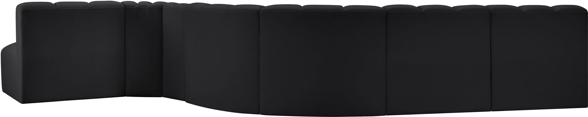 Arc - Faux Leather 7 Piece Modular Sofa