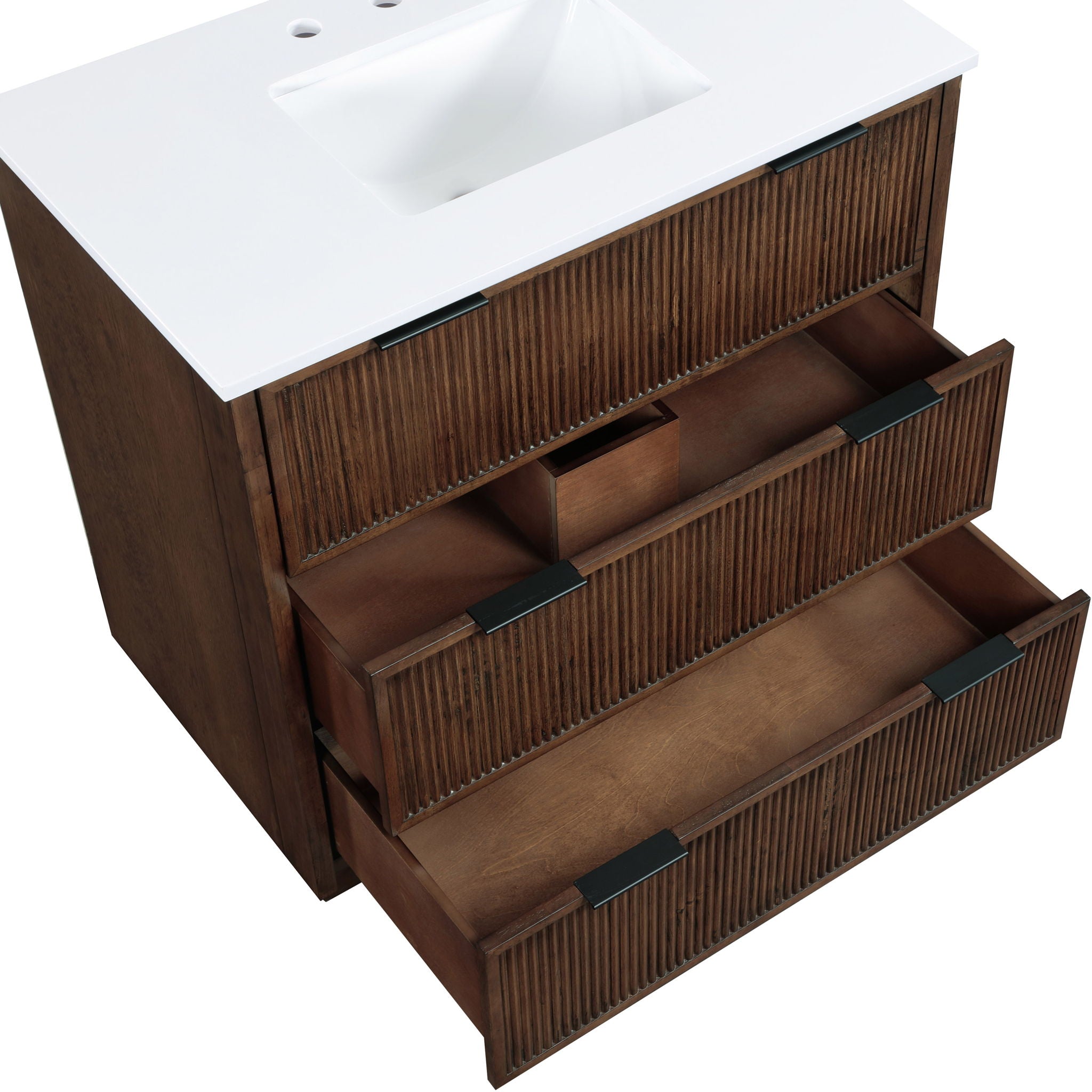 Willard - Engineered Stone And Solid Wood Bathroom Vanity