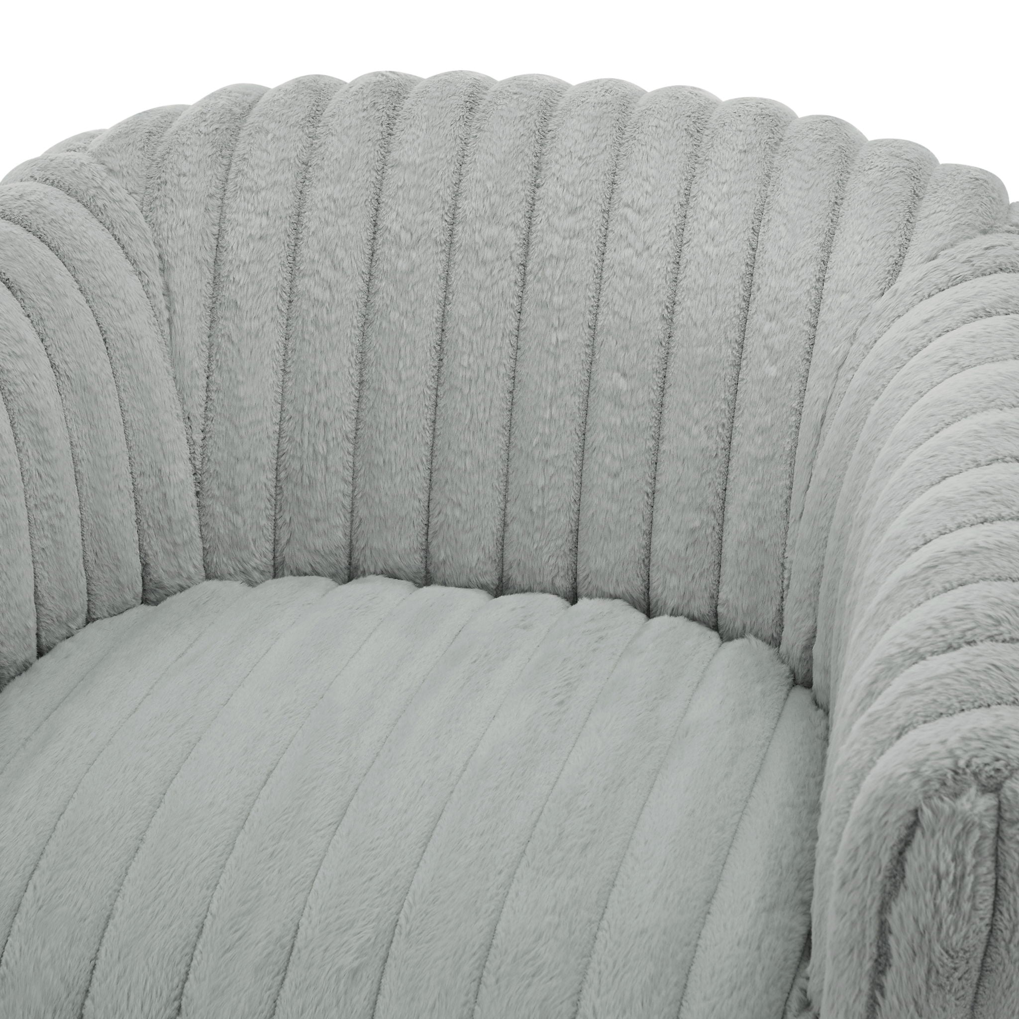 Alexa - Barrel Swivel Chair - Gray