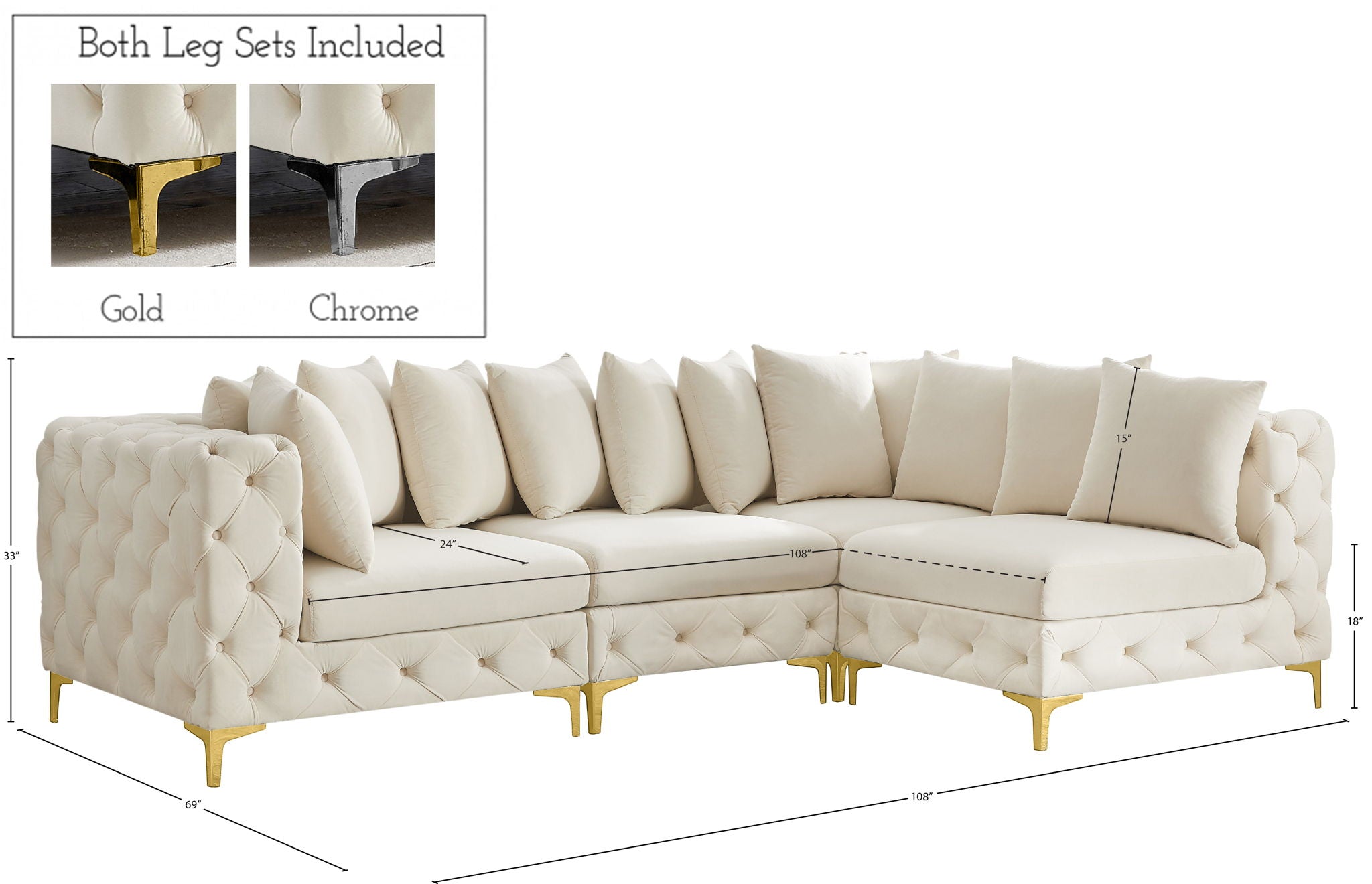 Tremblay - 4 Piece Modular Sectional