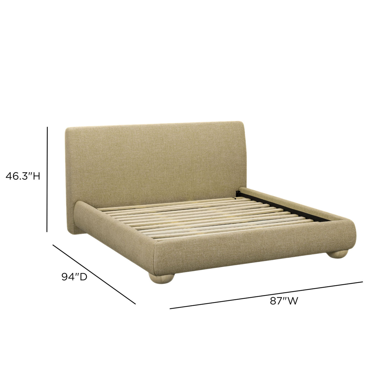 Rayne - Textured Fabric Bed