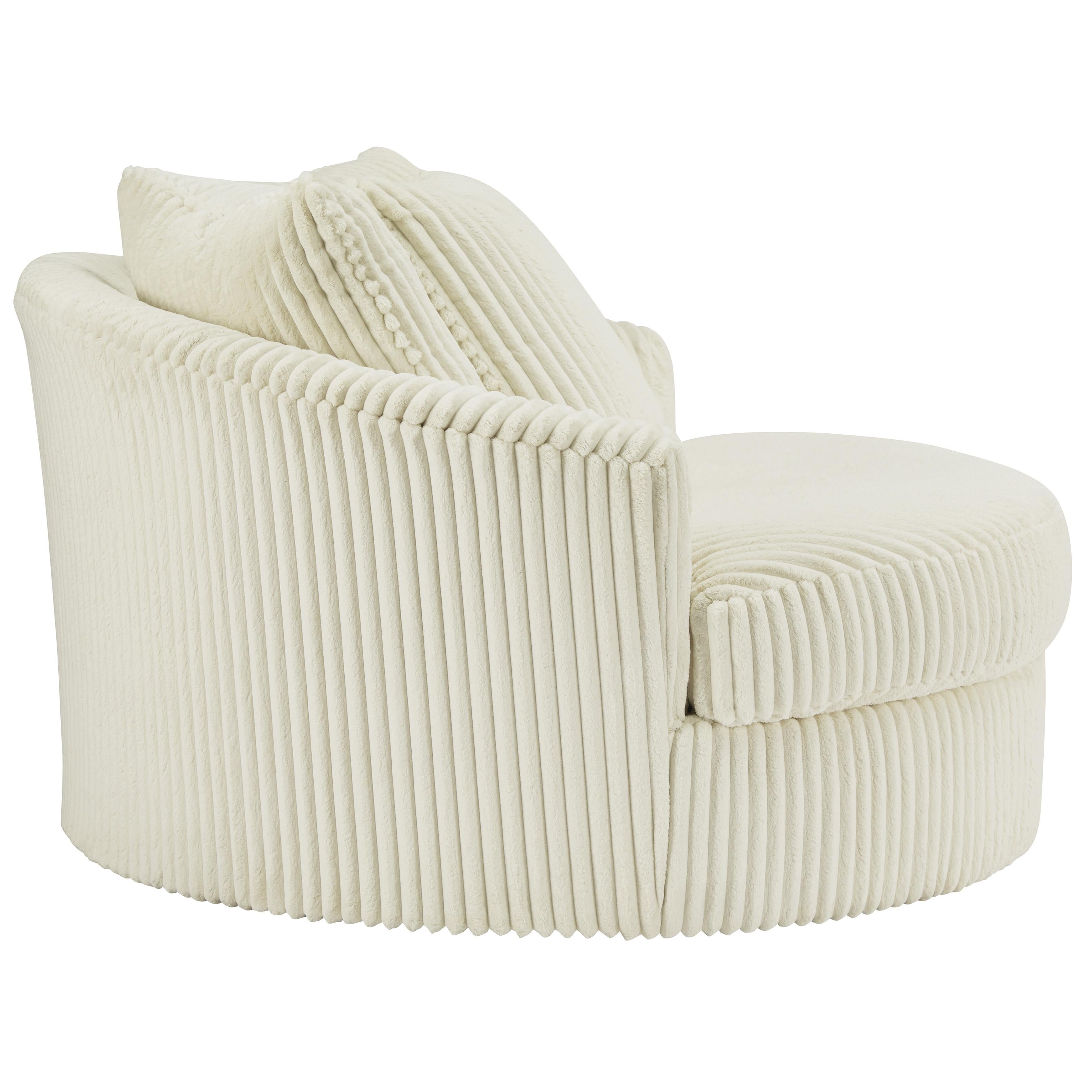 Signature Design by Ashley Lindyn Swivel Fabric Accent Chair 2110421 IMAGE 3