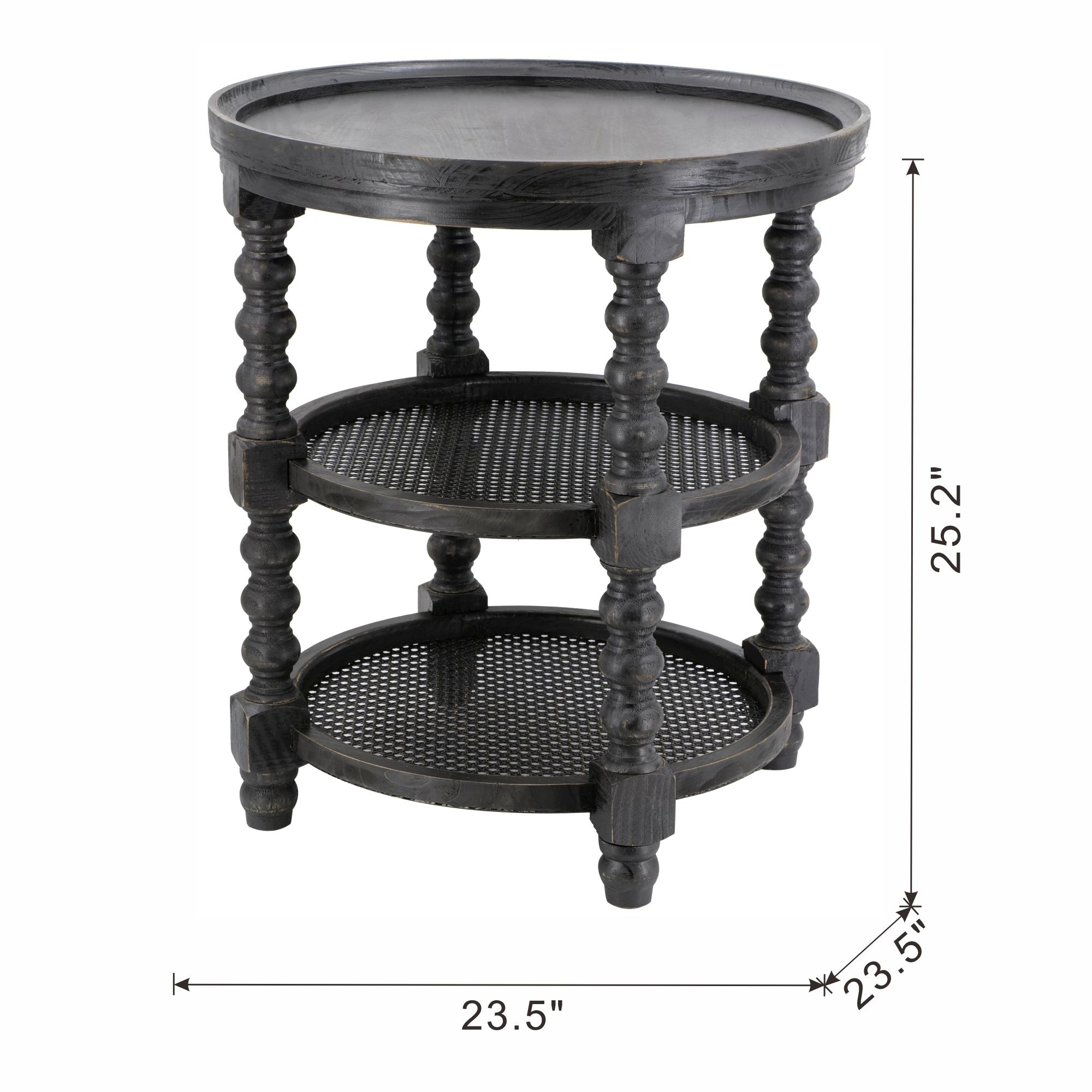 Round 3 Tiered Side Tabel, End Tabel For Lving Room Bedroom Entryway