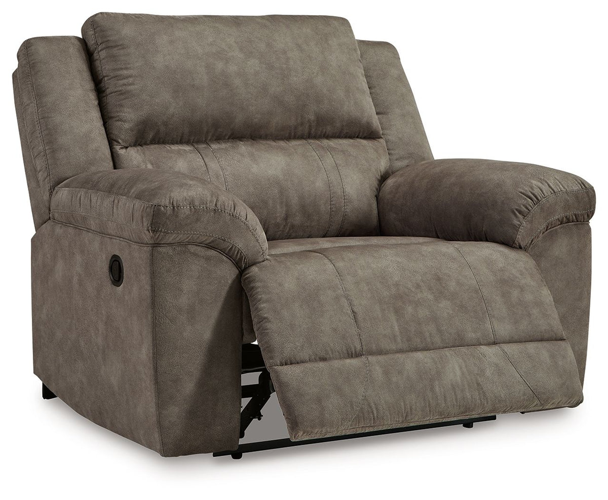 Laresview - Zero Wall Wide Seat Recliner - Fossil