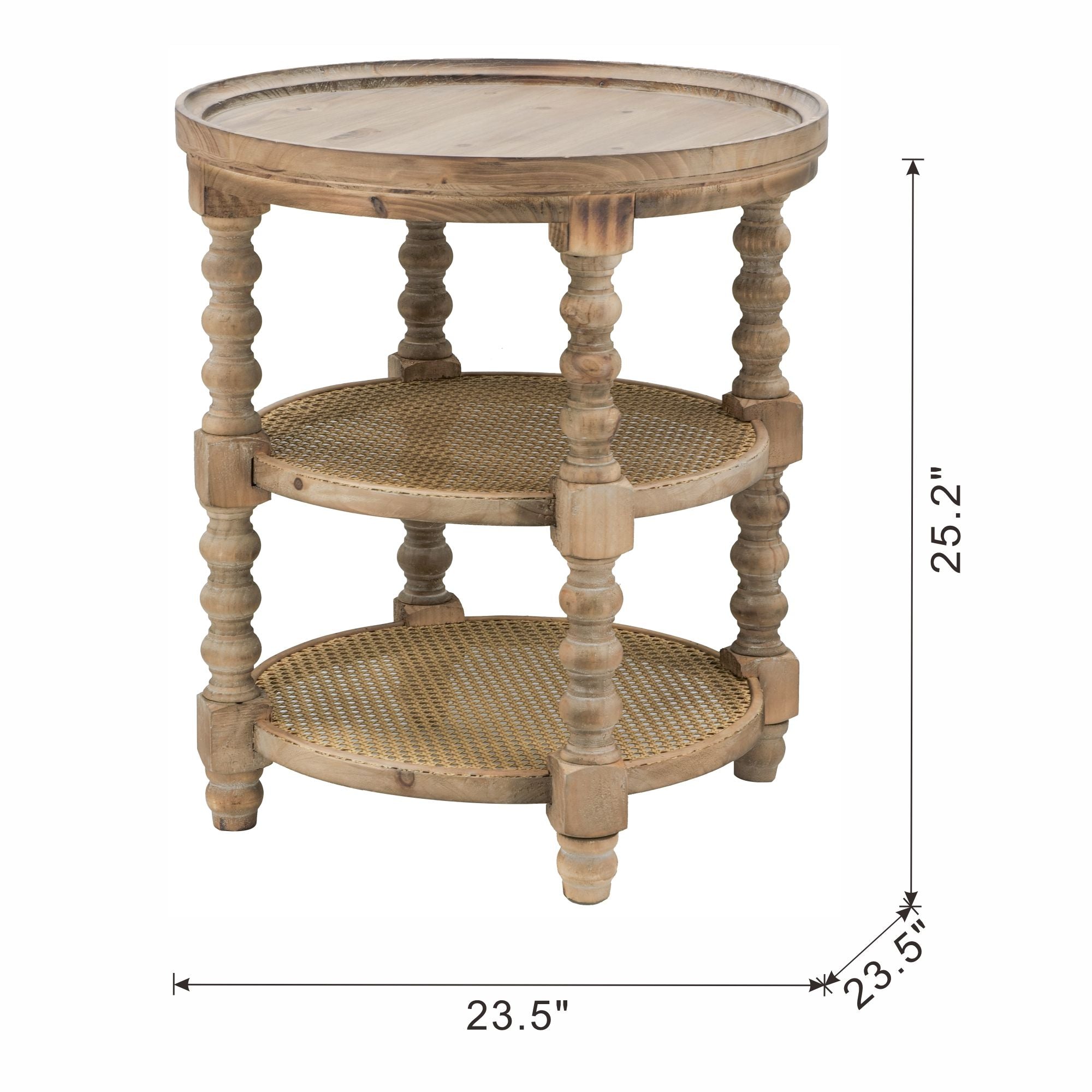Round 3 Tiered Side Tabel, End Tabel For Lving Room Bedroom Entryway
