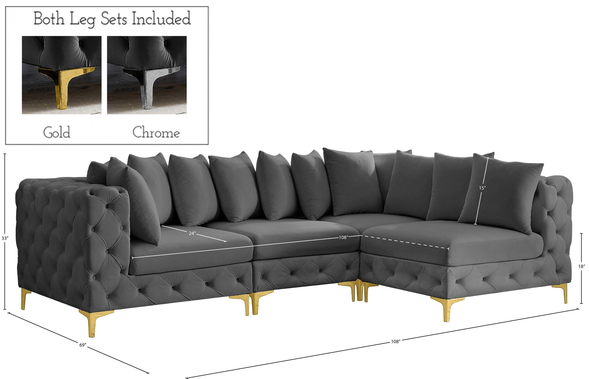 Tremblay - 4 Piece Modular Sectional