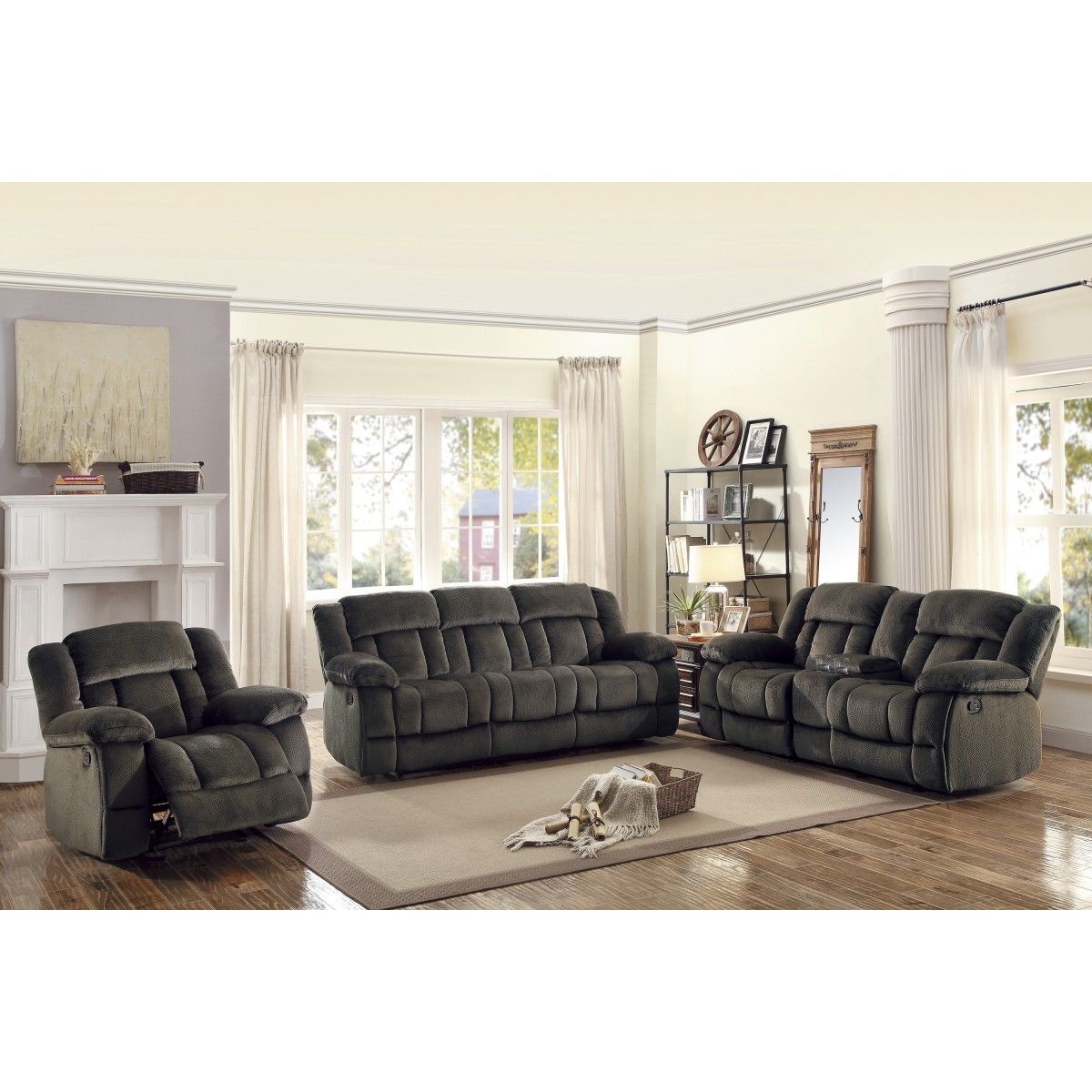 Laurelton - Double Glider Reclining Loveseat With Center Console
