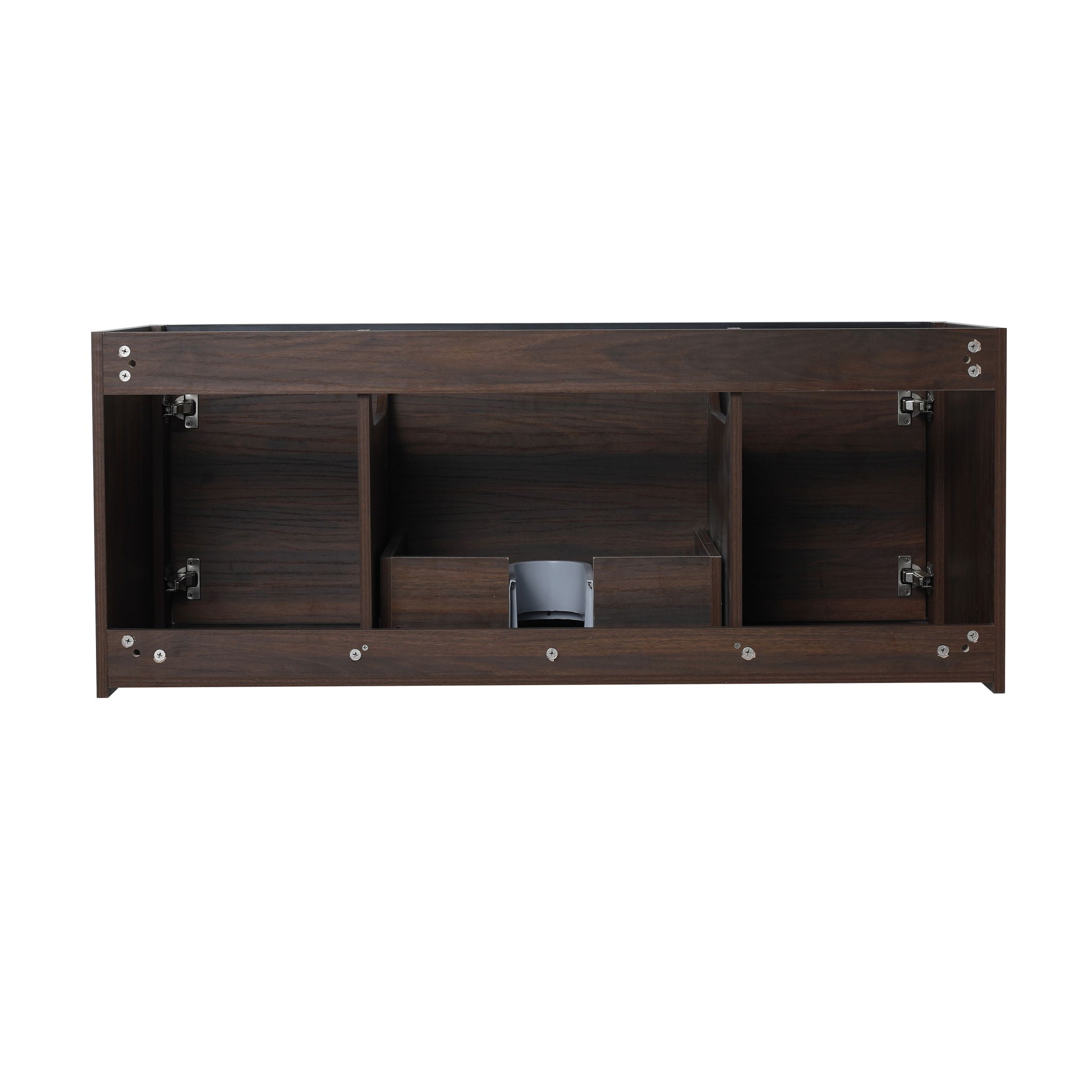Floating 48" Bathroom Vanity With Resin Sink And Soft Close Doors California Plywood - California Walnut
