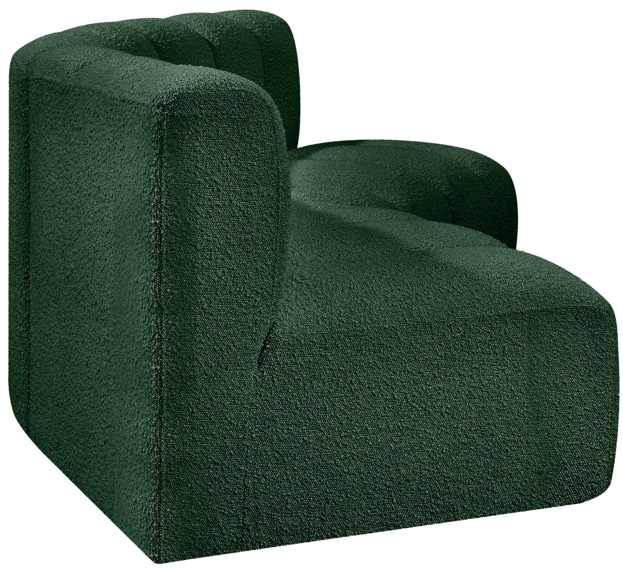 Arc - Boucle Fabric 3 Piece Modular Corner Sofa