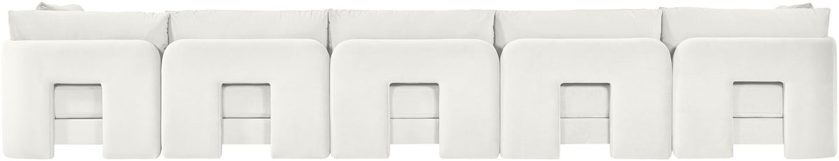 Hammond - Velvet Performance Fabric Upholstered 5 Piece Sofa