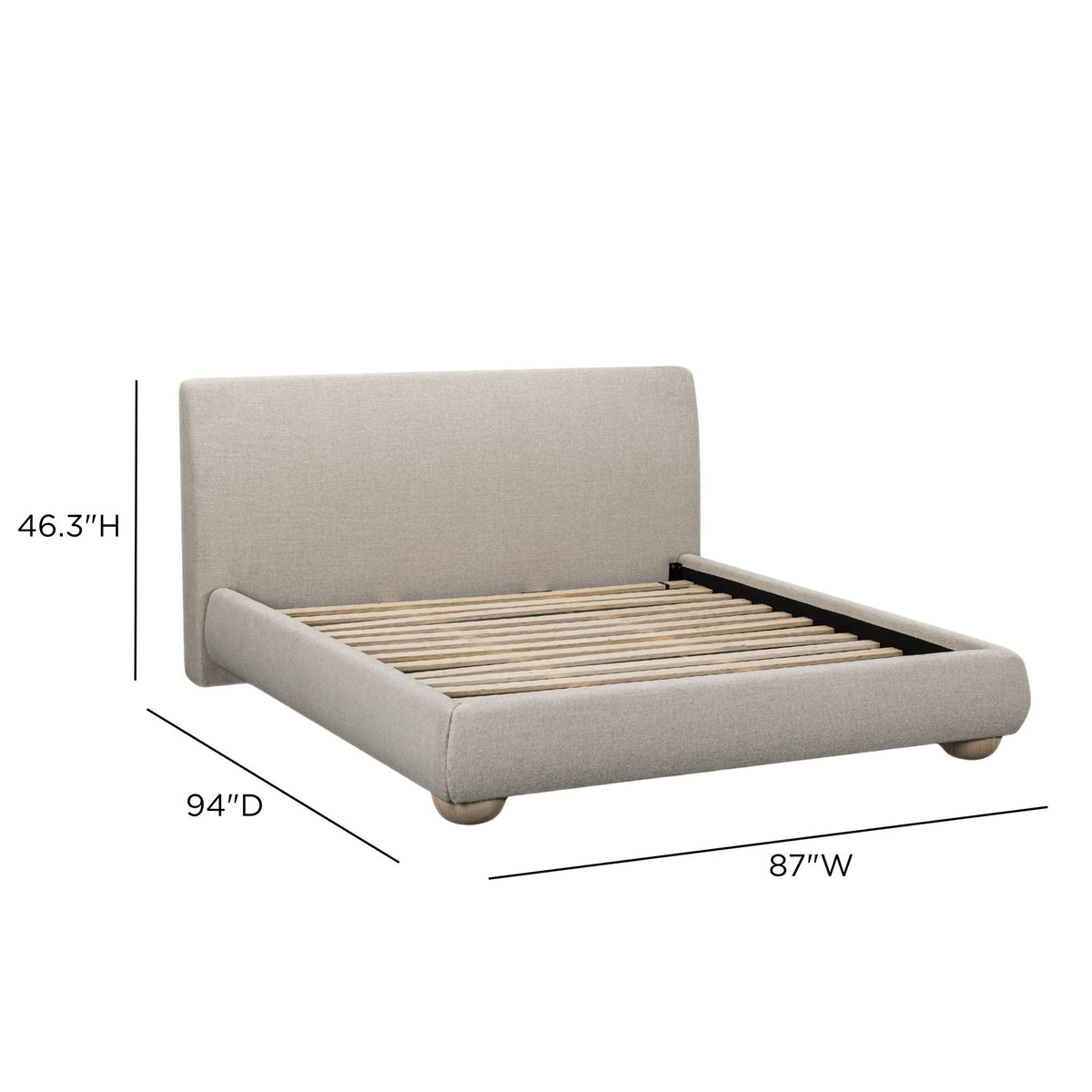 Rayne - Textured Fabric Bed