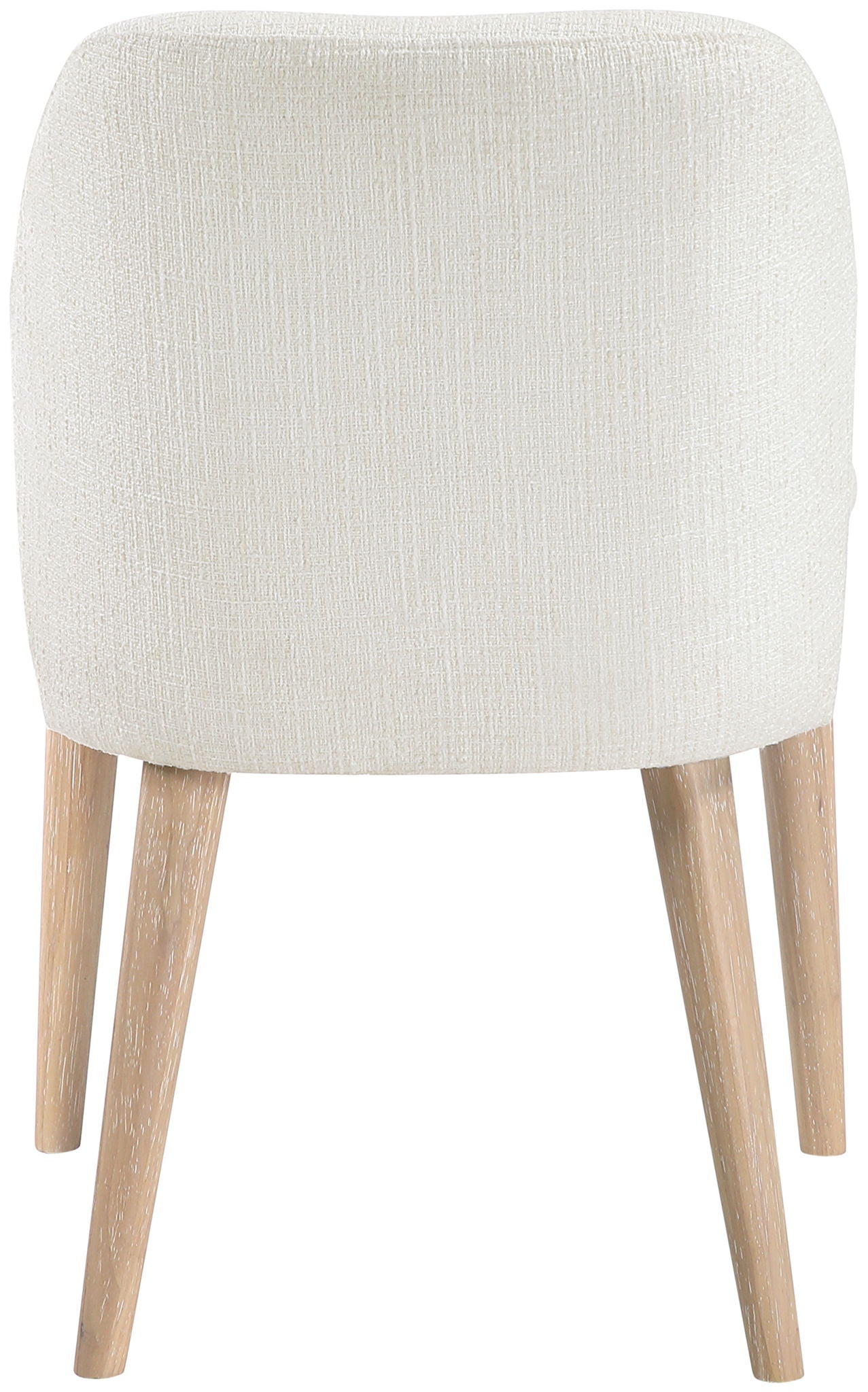 Valeo - Linen Textured Fabric Upholstered Dining Chair (Set of 2) - Painted Natural Base