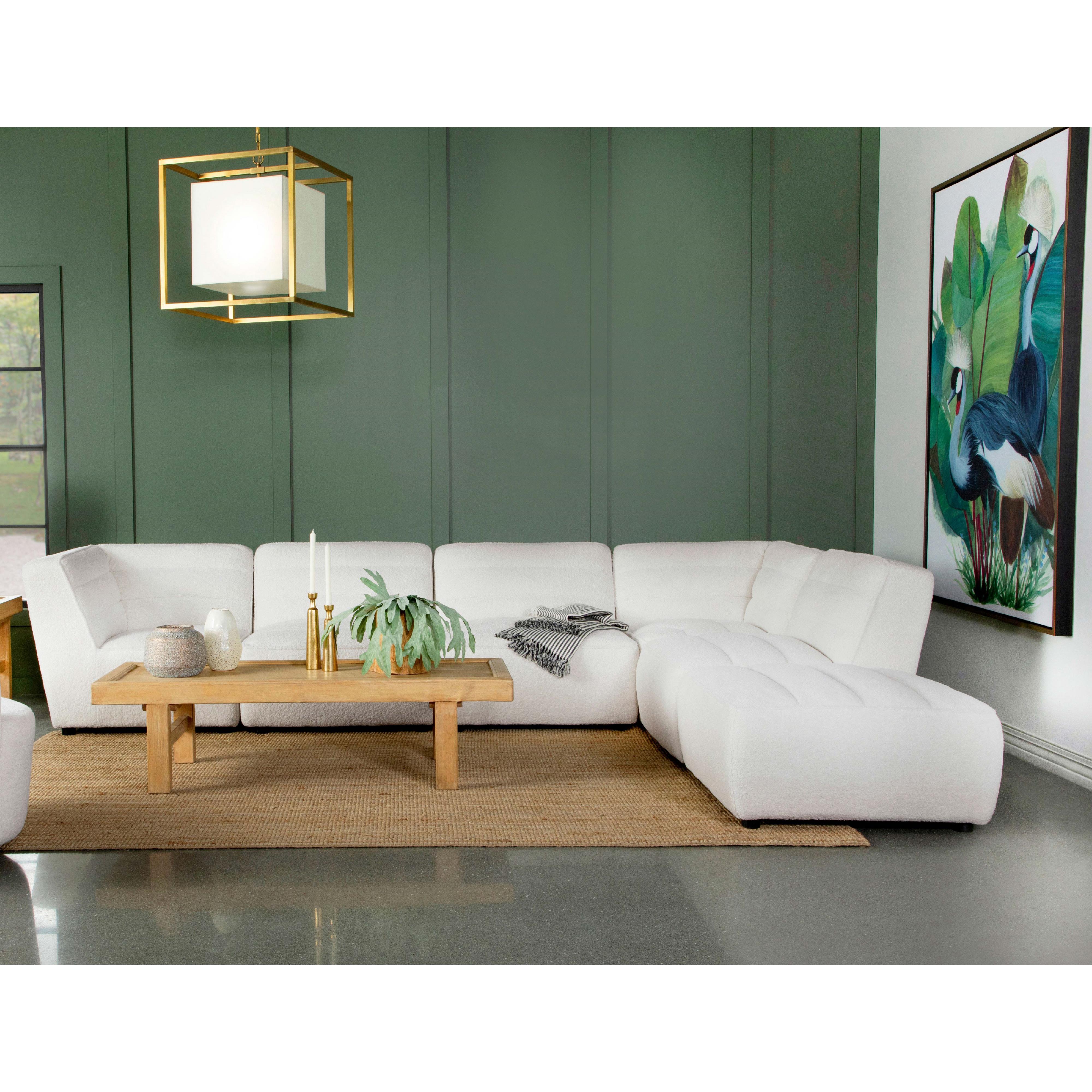Diamond Modern Furniture COA Sunny Fabric 6 pc Sectional 551621-SET IMAGE 8