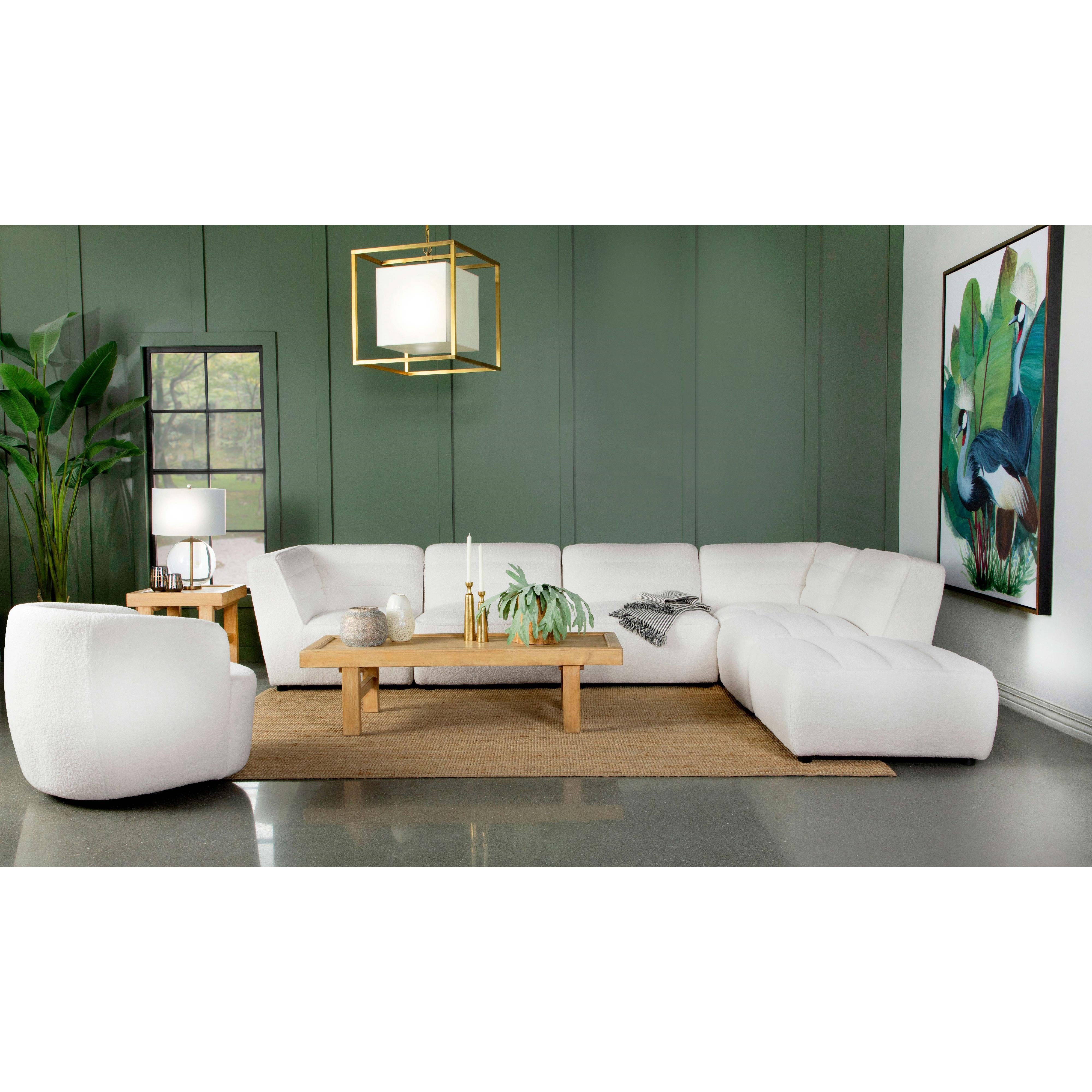 Diamond Modern Furniture COA Sunny Fabric 6 pc Sectional 551621-SET IMAGE 9