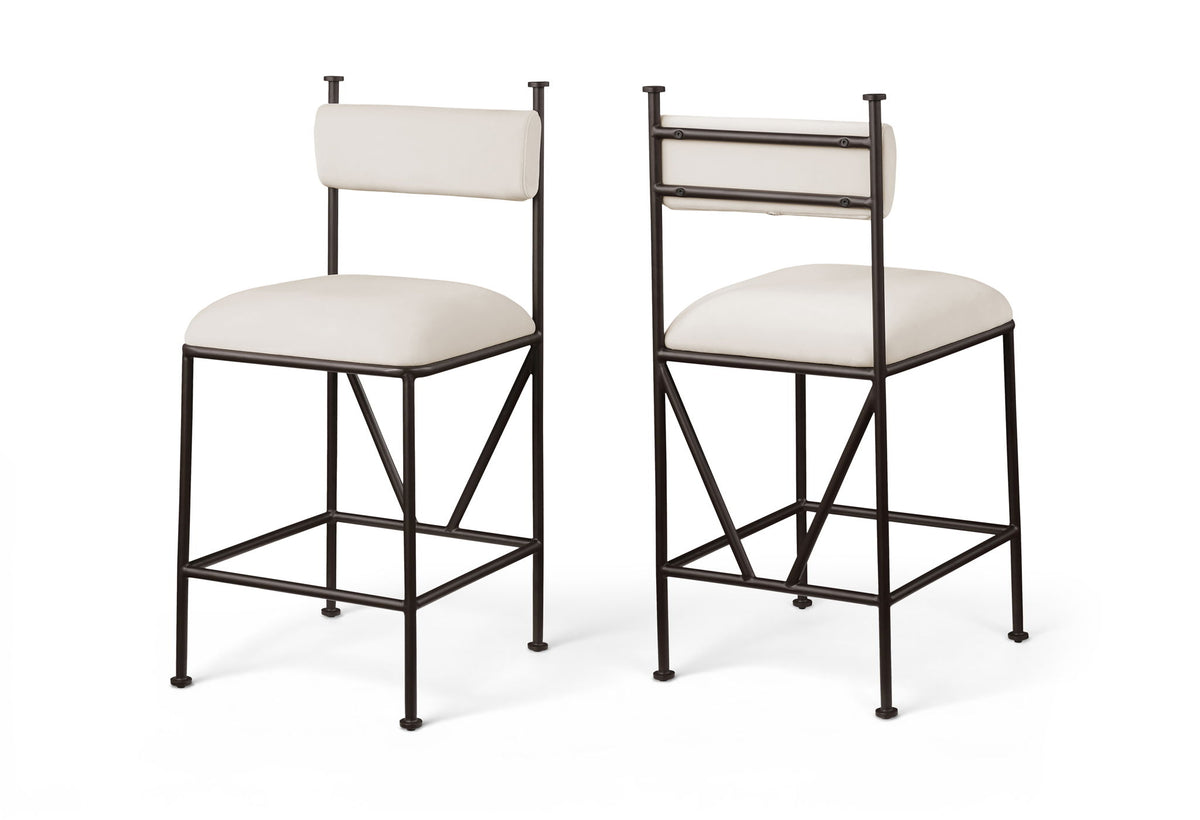 Monarch - Velvet Counter Stool (Set of 2)