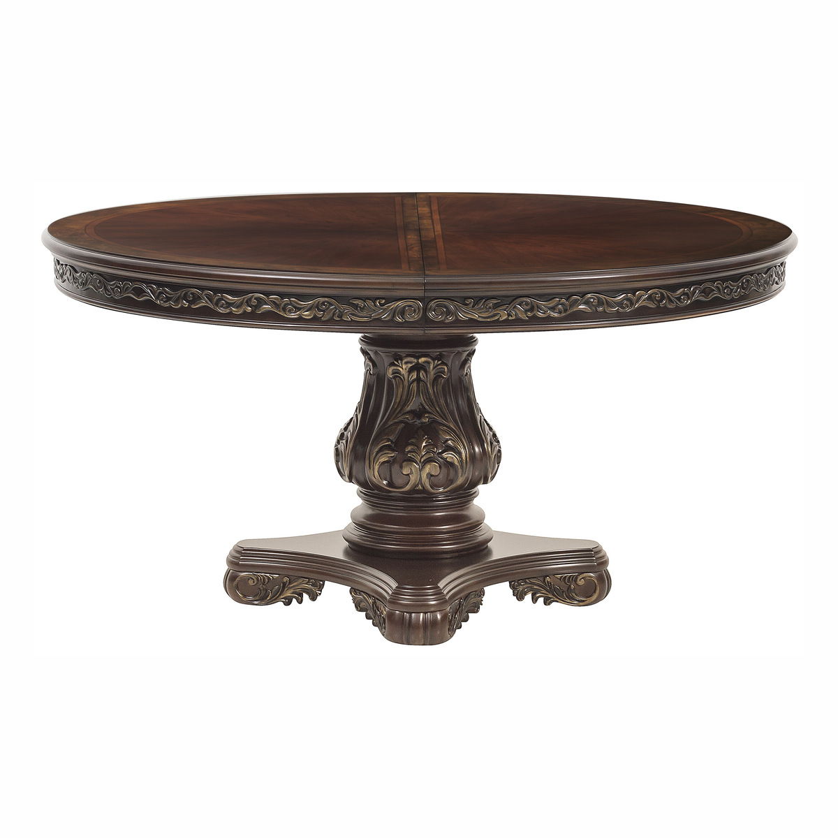 Deryn Park - 5 Piece Set (Round Table & 4 Side Chairs) - Cherry