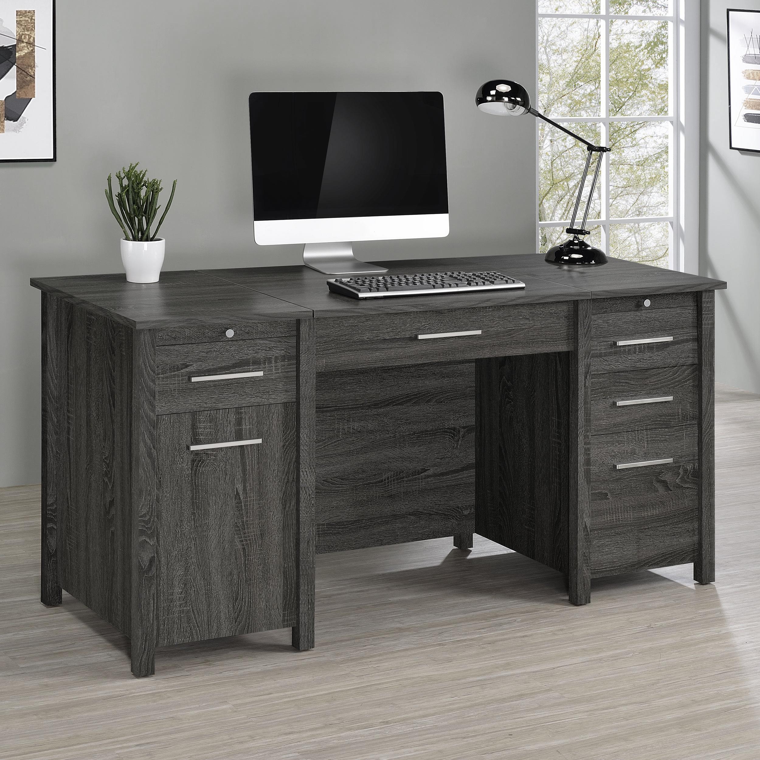 Coaster Furniture Dylan 801576 Lift Top Office Desk - Weathered Grey IMAGE 11