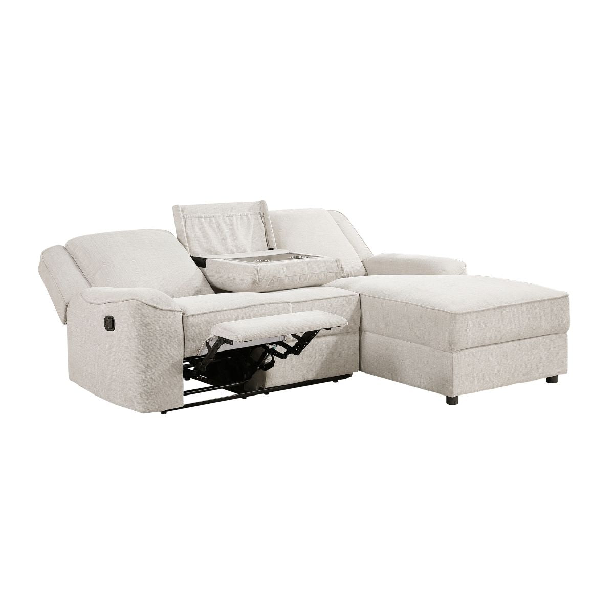 Monterey - 2 Piece Reclining Sectional With Right Chaise