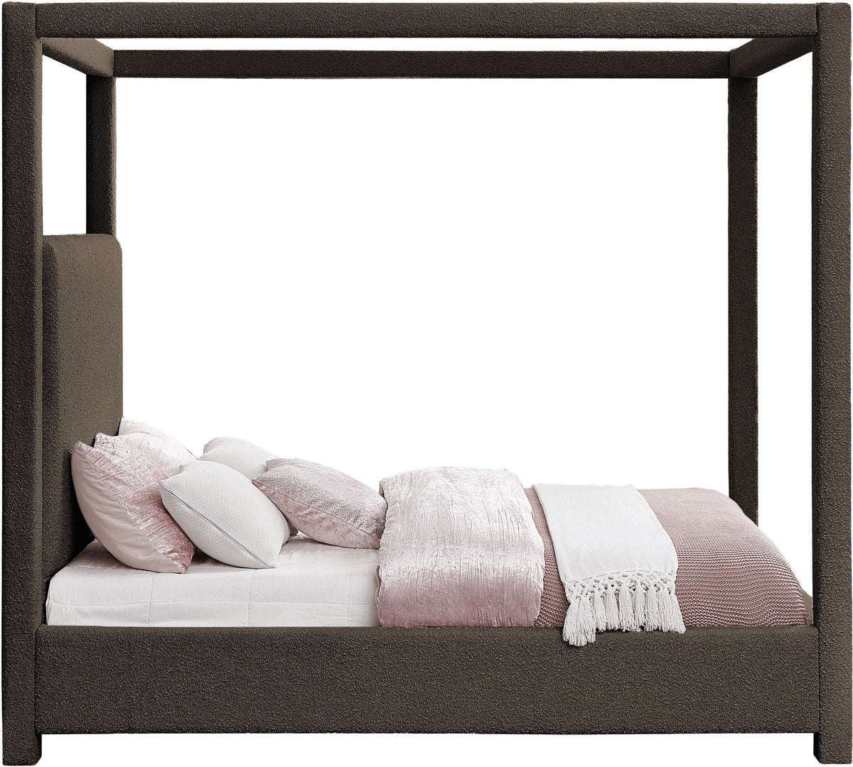Eden - Boucle Fabric Upholstered Bed