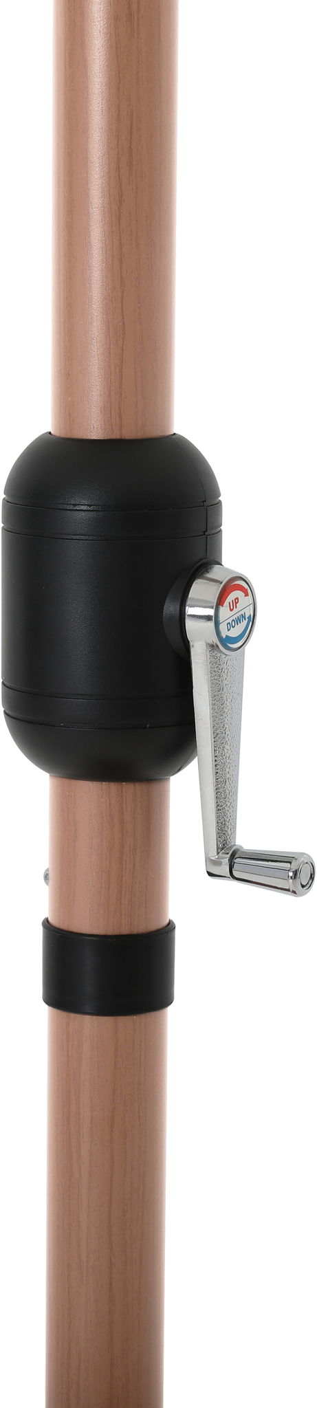Amalfi - Patio Umbrella - Black Base / Light Brown Pole
