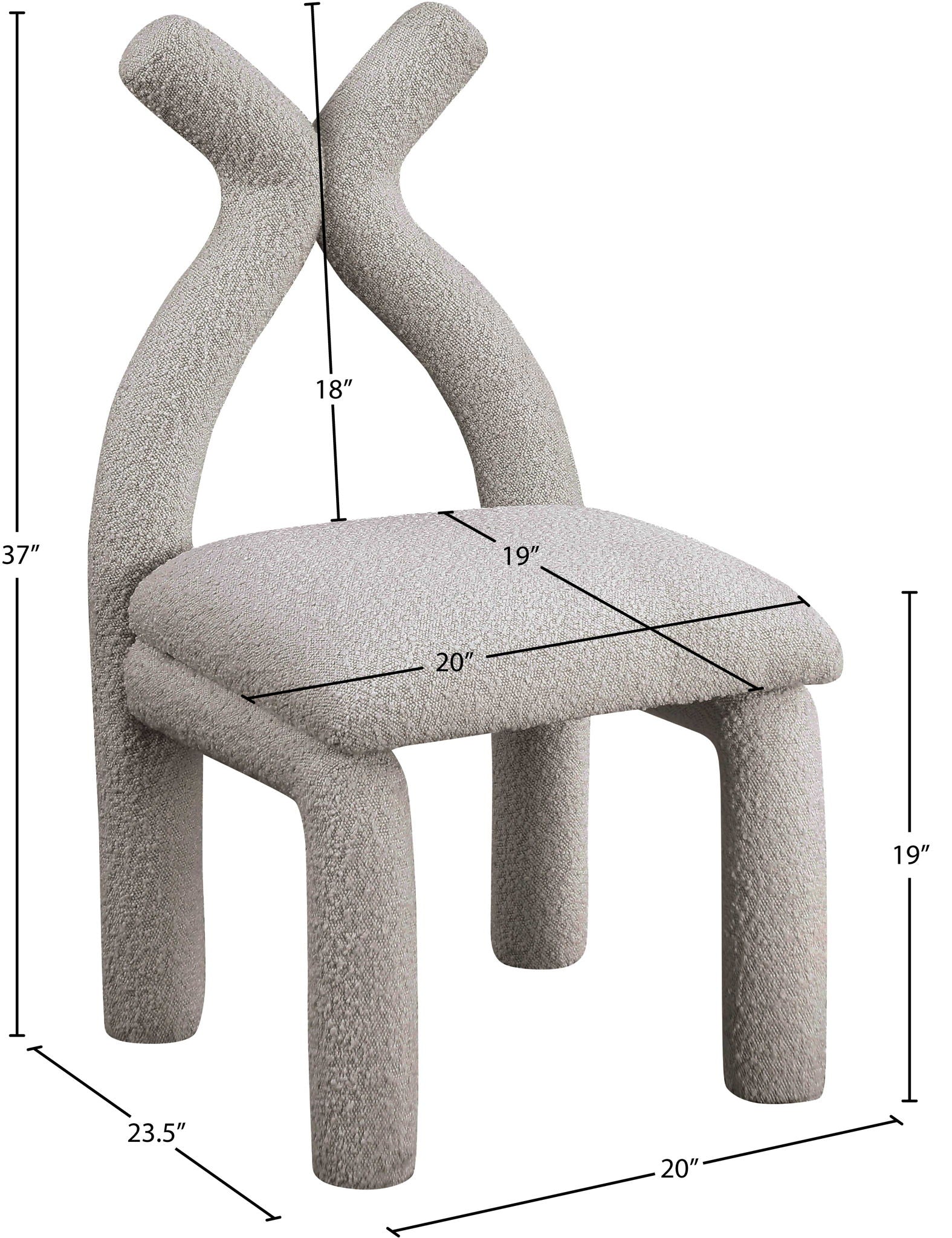 Xena - Accent / Dining Chair - Taupe