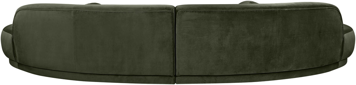 Avra - 146" Velvet Performance Fabric Upholstered Sectional