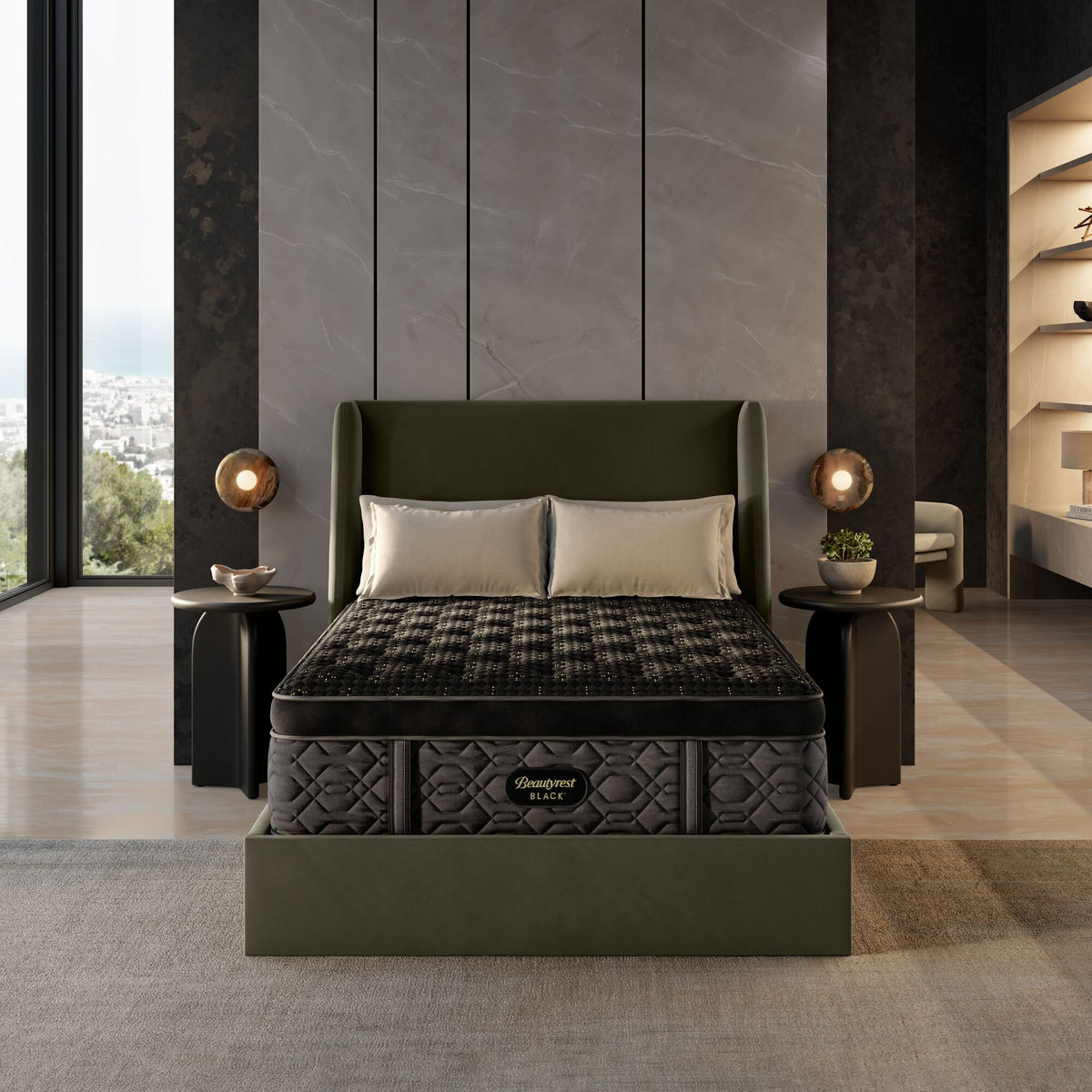 Beautyrest Black - 17.5" Series Four Medium Summit Pillow Top Mattress
